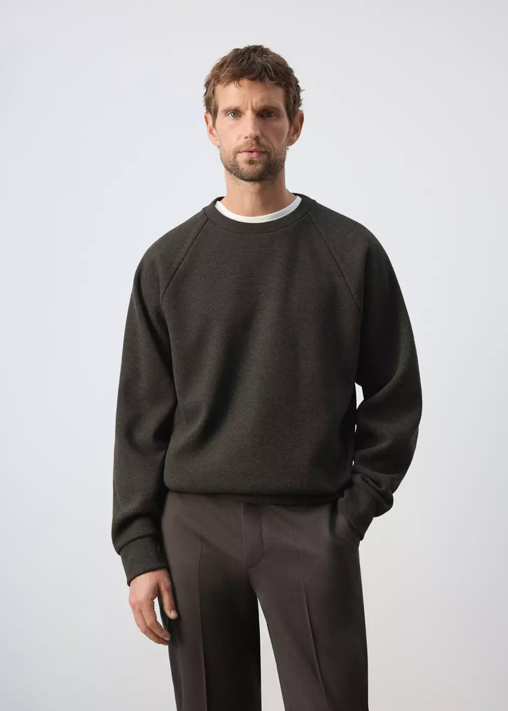 Sweat effet gratté, MANGO MAN