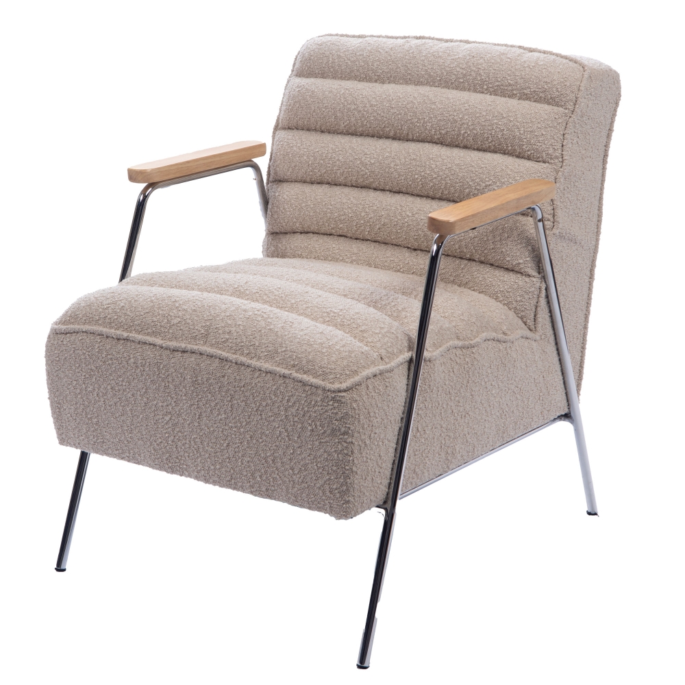 Fauteuil en bouclette Hutch, AMADEUS