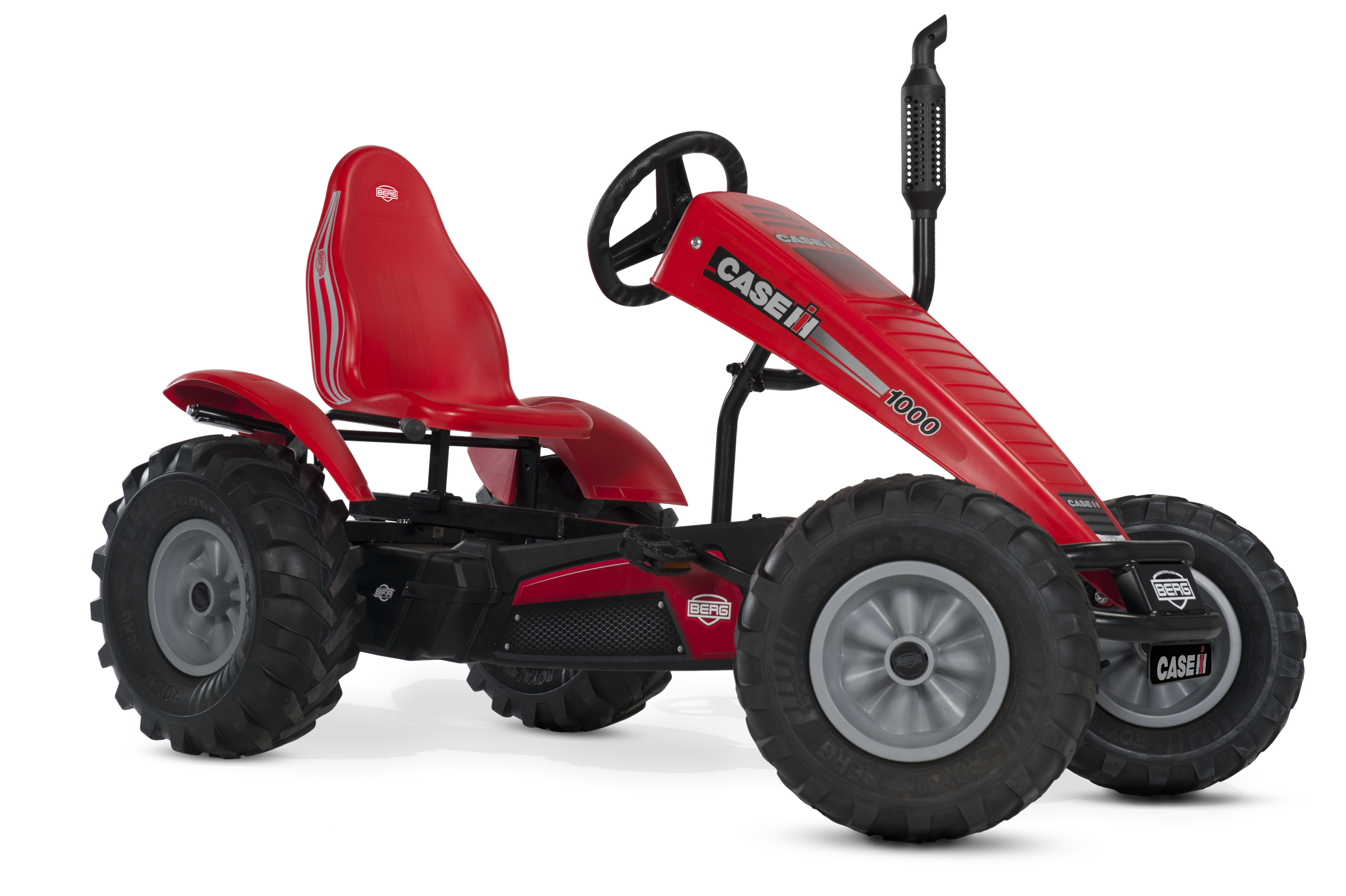 Kart à Pédales pour Enfants, 5+ Ans, XL Case IH BFR-3, BERG TOYS