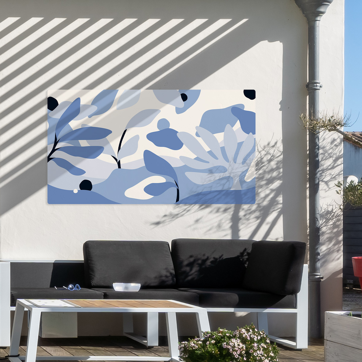 Tableau extérieur botanique, 120x80 cm, ACTE DECO