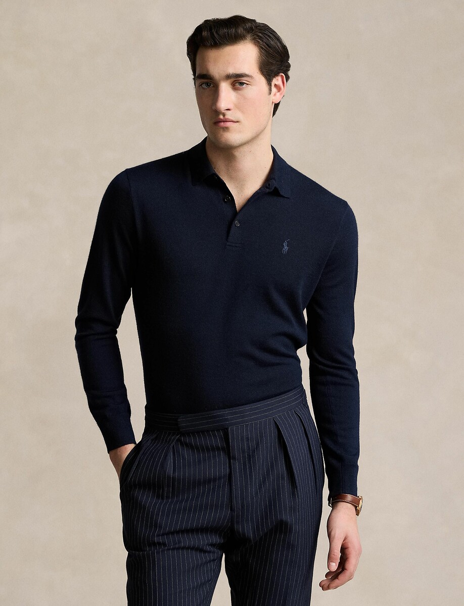 Pull col polo en laine , POLO RALPH LAUREN