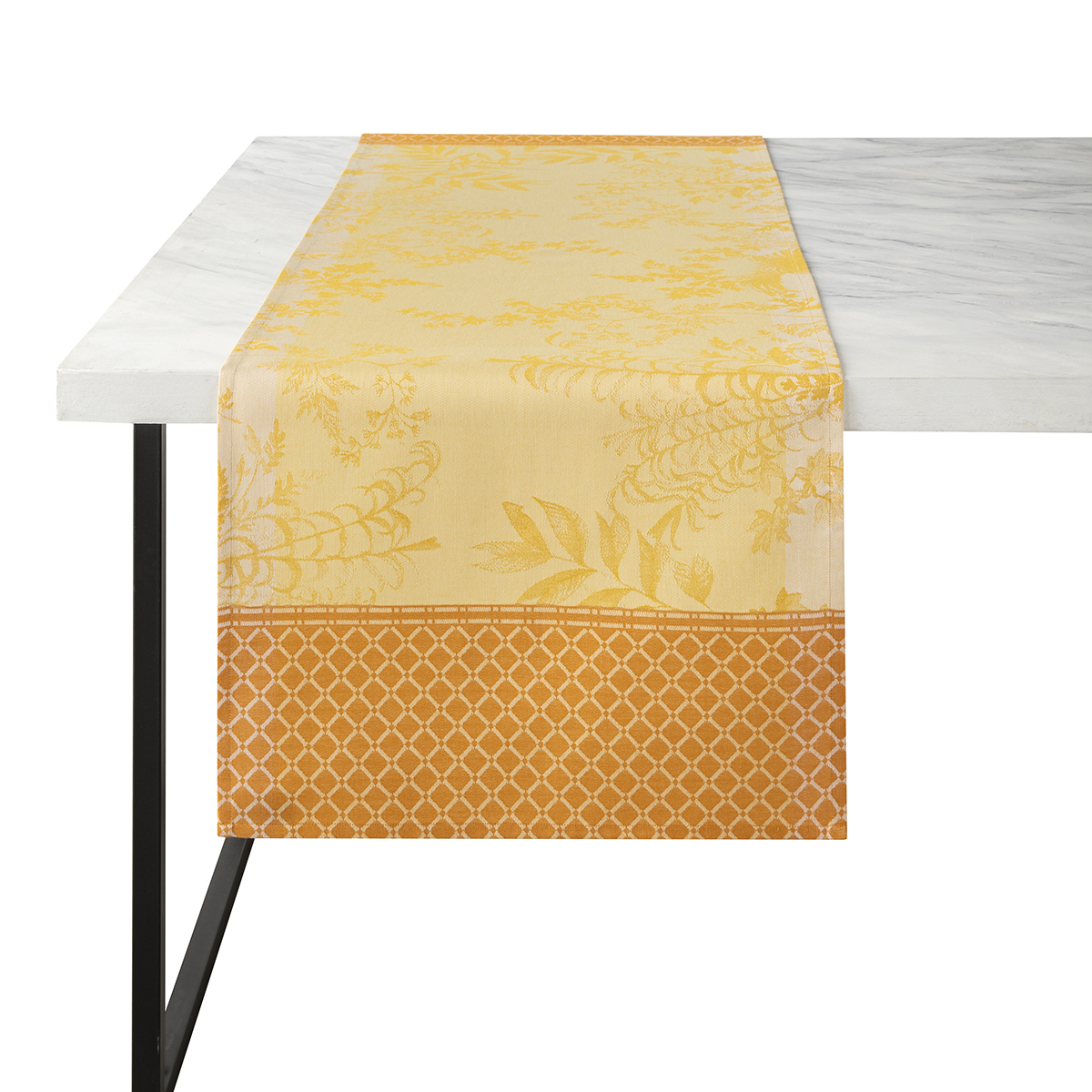 Chemin de table en Coton, JARDIN D'EDEN, LE JACQUARD FRANCAIS