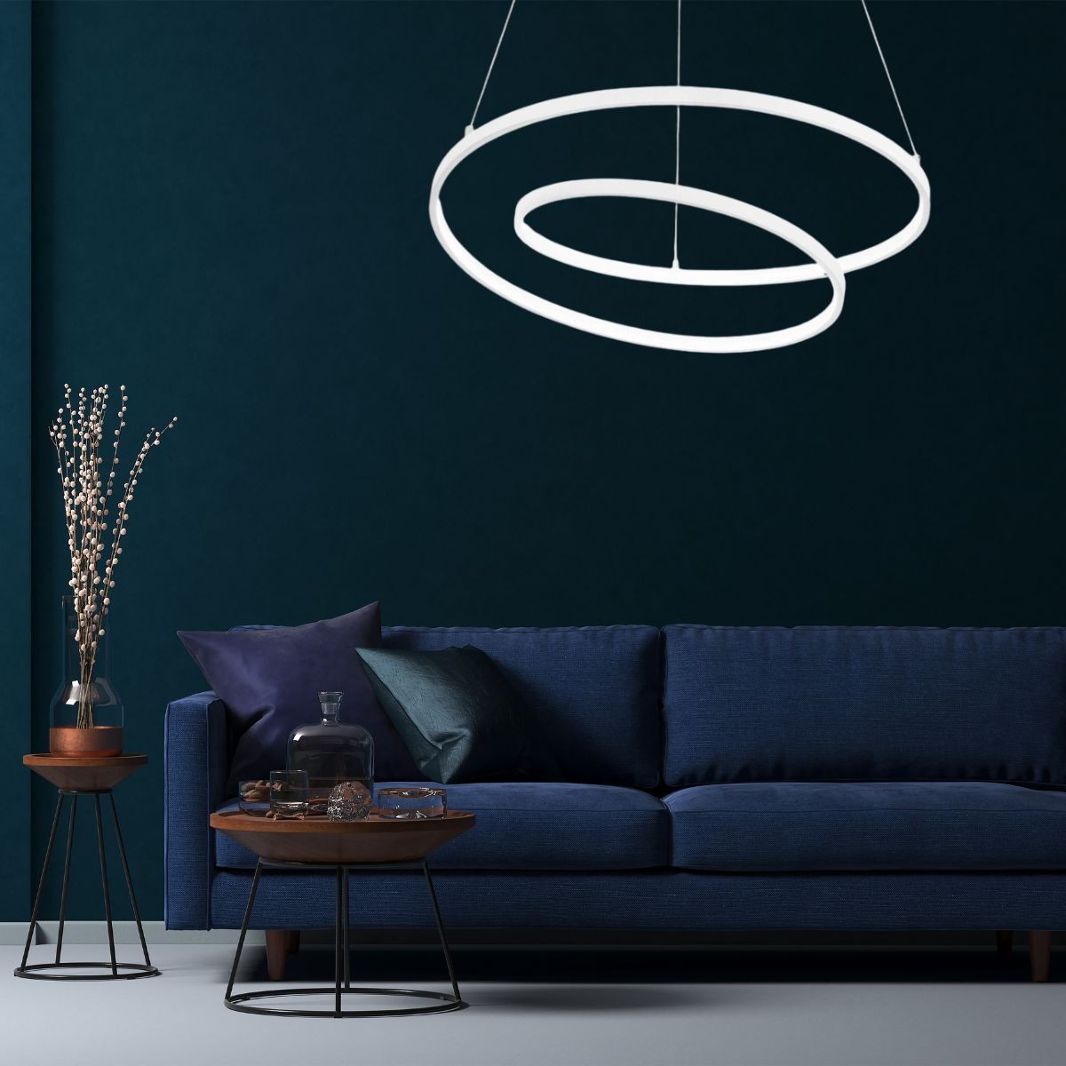 Suspension    lumière chaude  OZ, IDEAL LUX