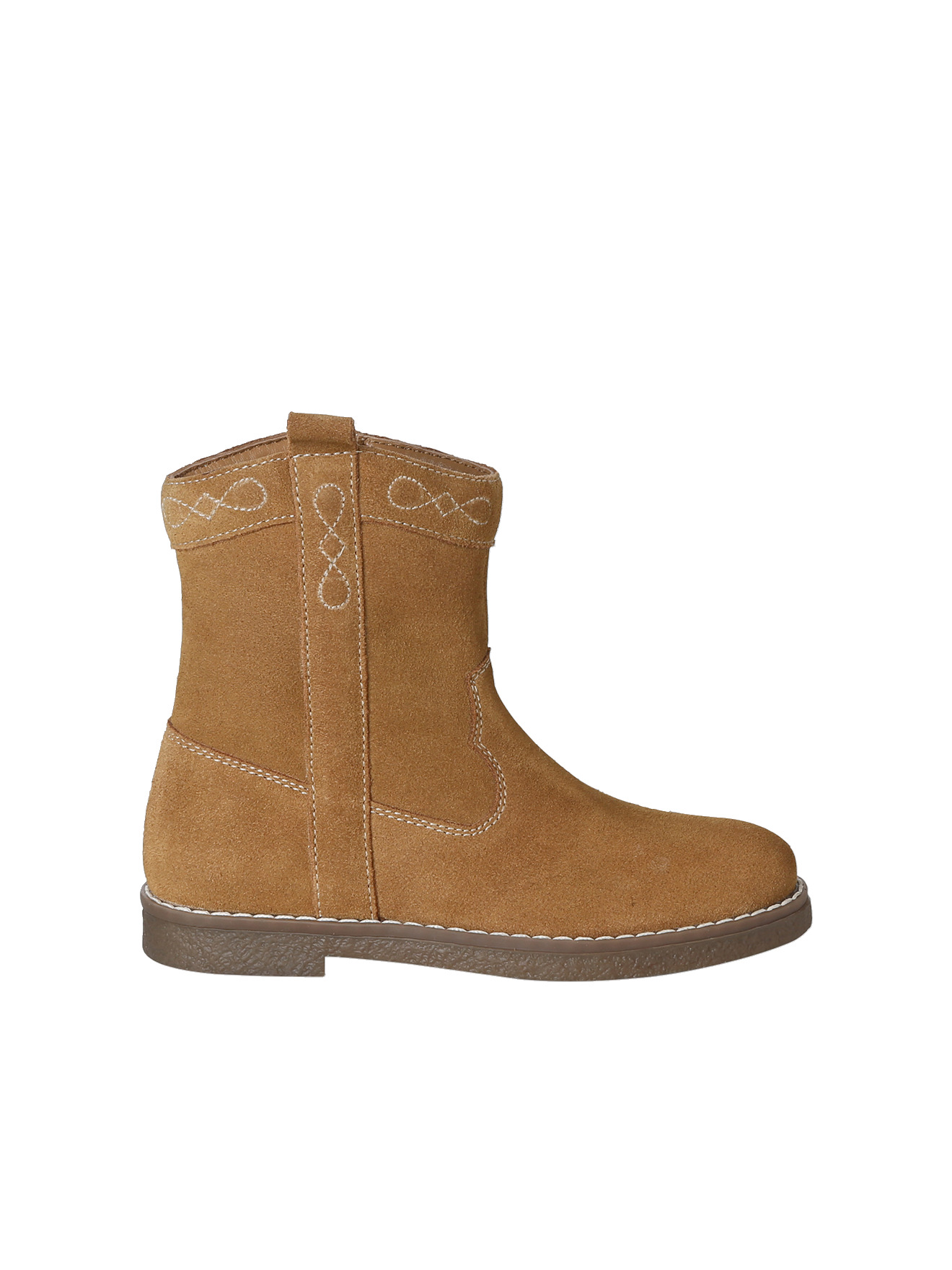 Boots cuir zippées, VERTBAUDET