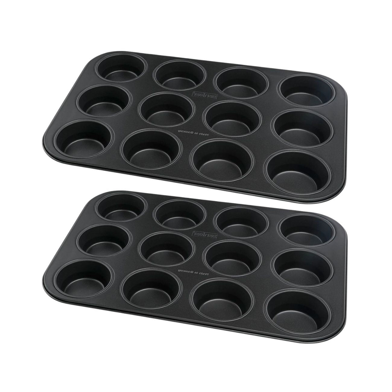 Lot de 2 moules à gâteaux 38,5/26,5/3 cm Black metallic Black, ZENKER