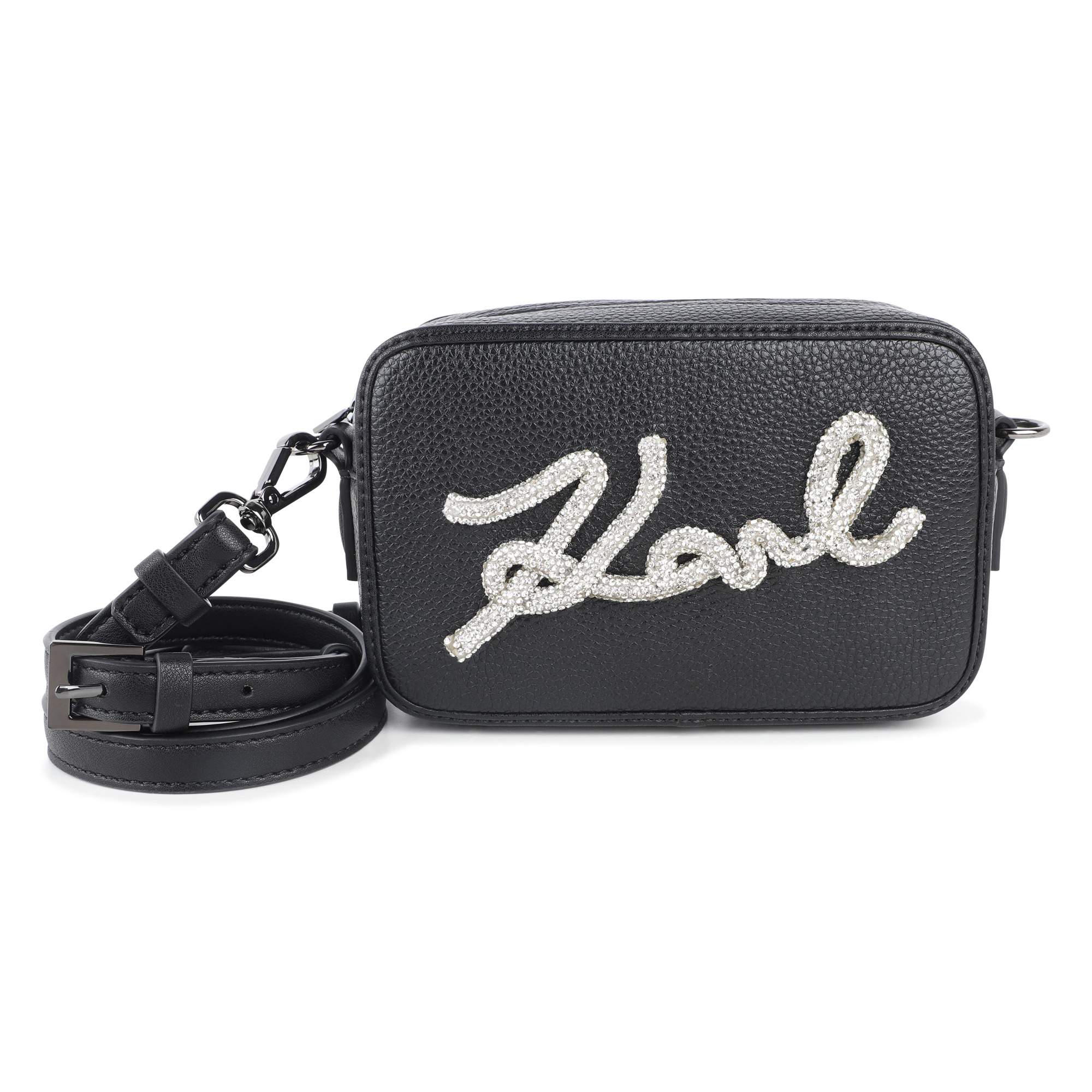 Sac à main, tissu granulé et lisse, KARL LAGERFELD KIDS