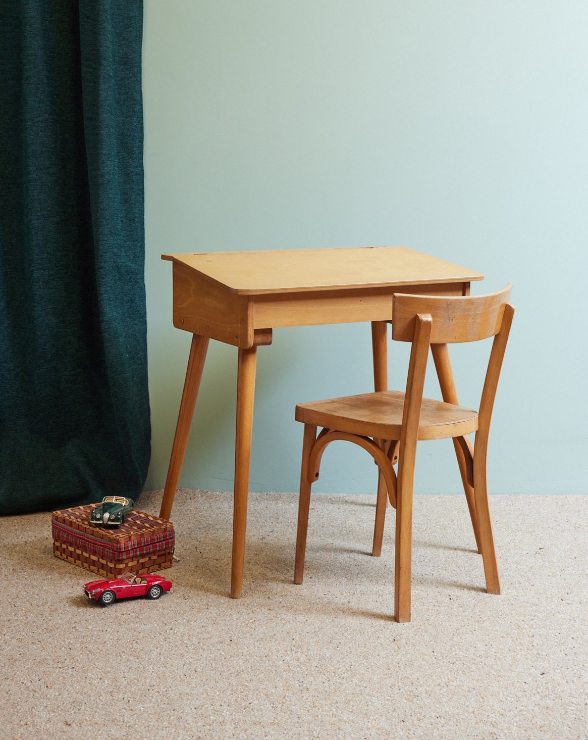 Bureau d'écolier vintage style scandinave Edouard N°1087 - Bon état, DEBONGOUT