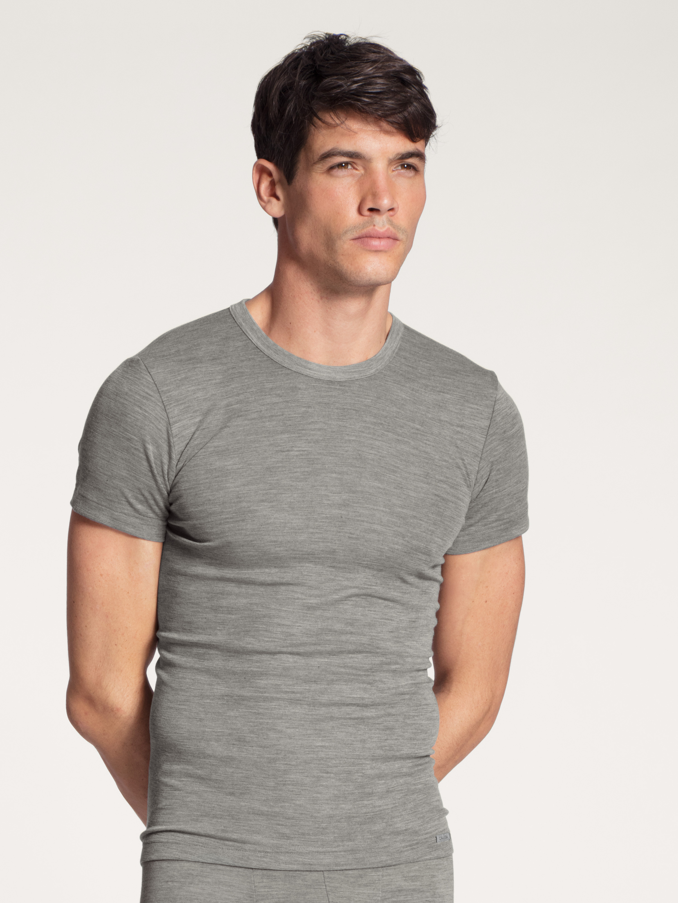 T-shirt manches courtes Laine WOOL & SILK, CALIDA