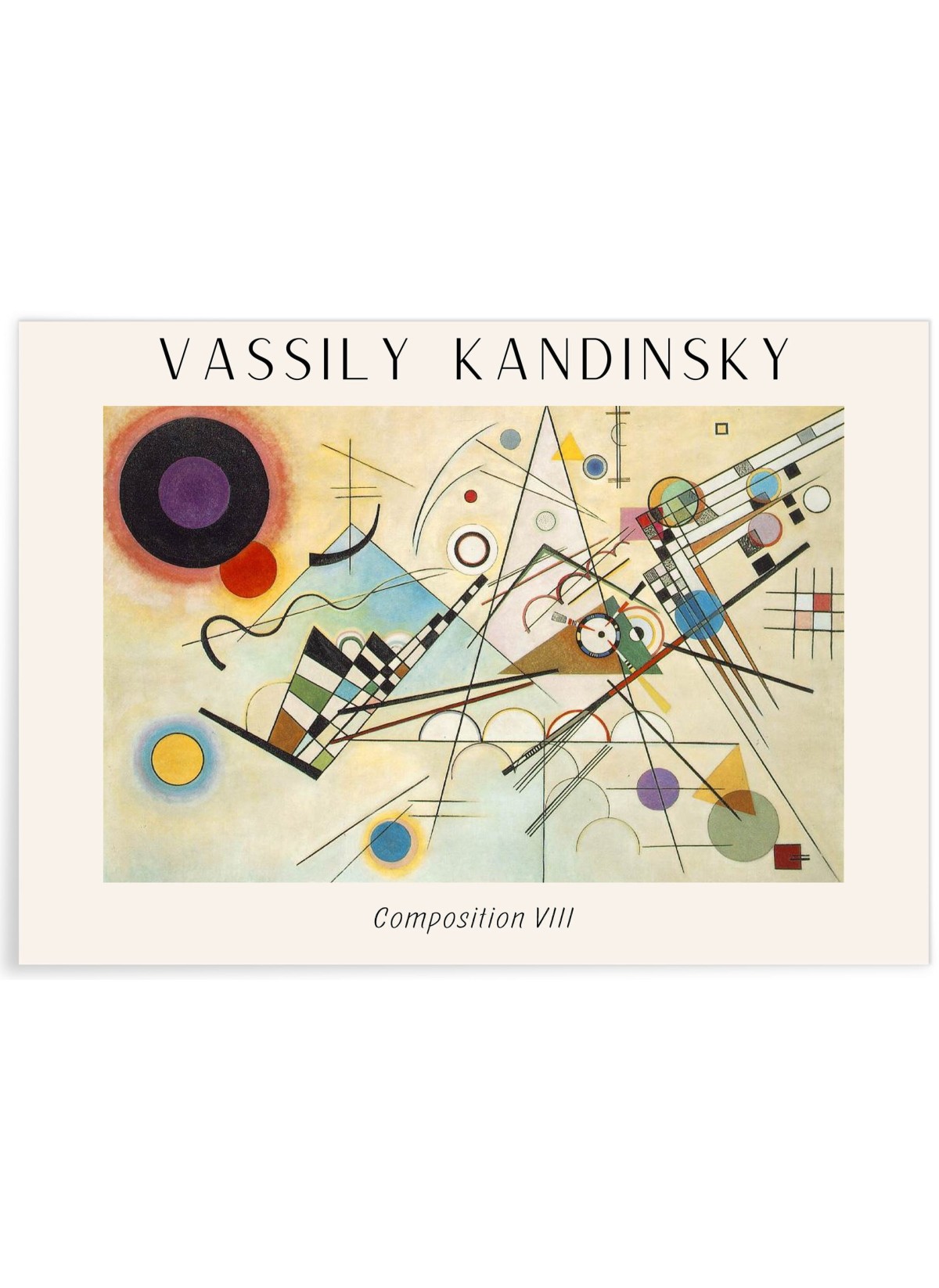 Affiche Vassily Kandinsky Composition VIII, L'AFFICHERIE
