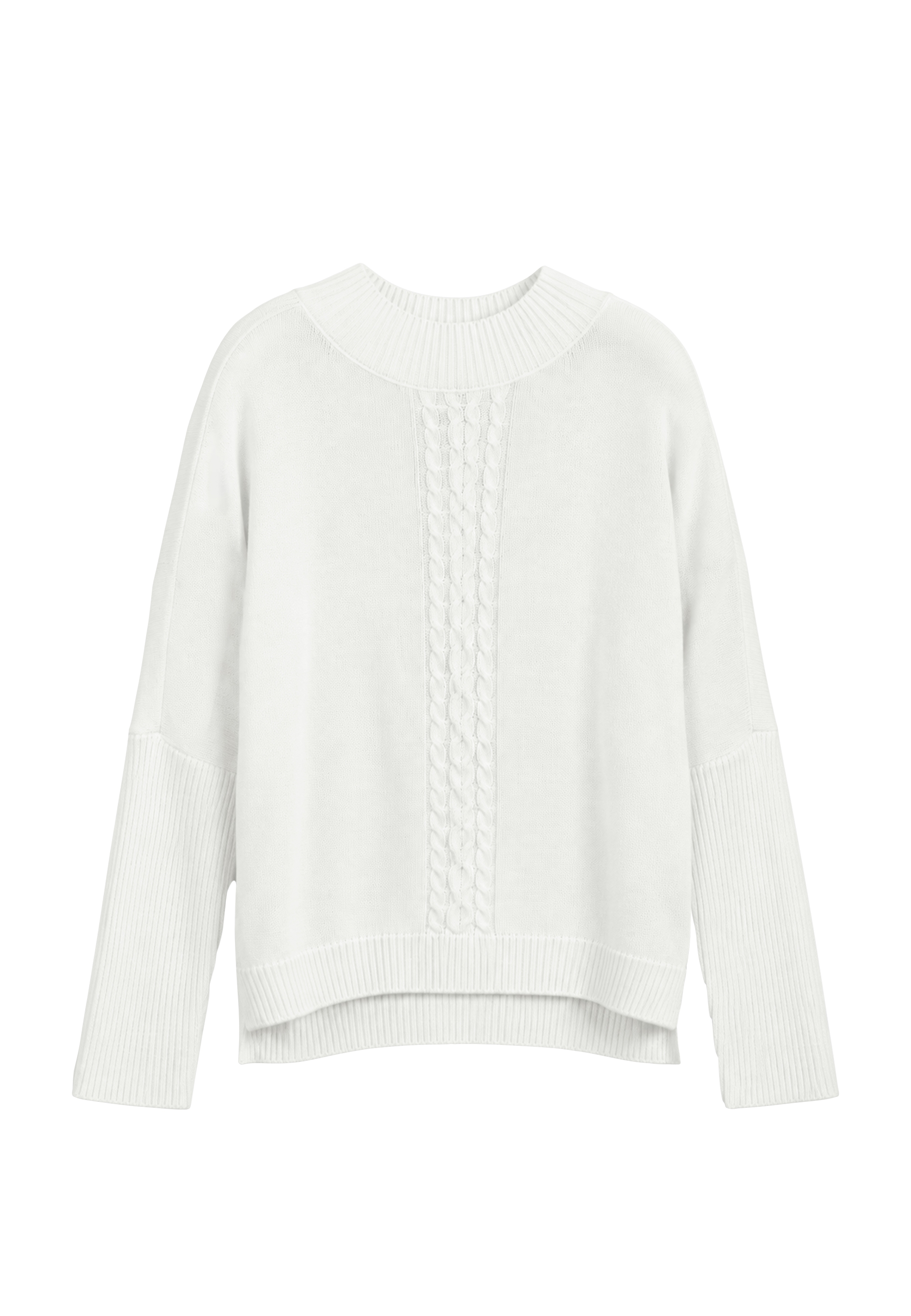 Pull tricot 100% laine motif torsades, IKKS
