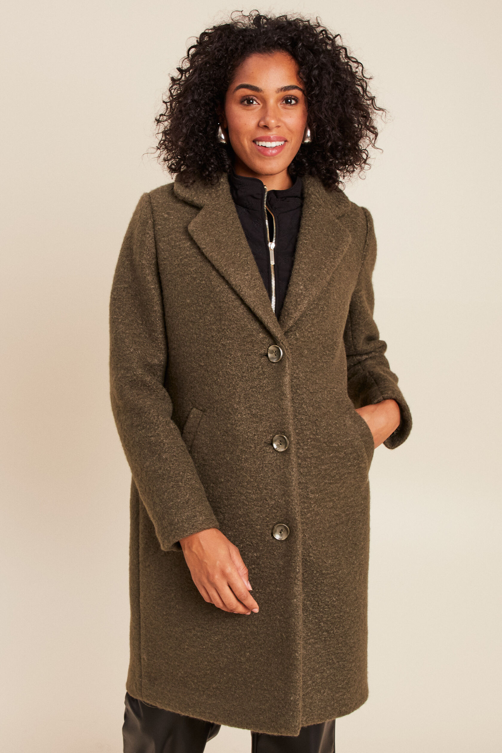 Manteau 2 en 1 col montant doublé, BREAL