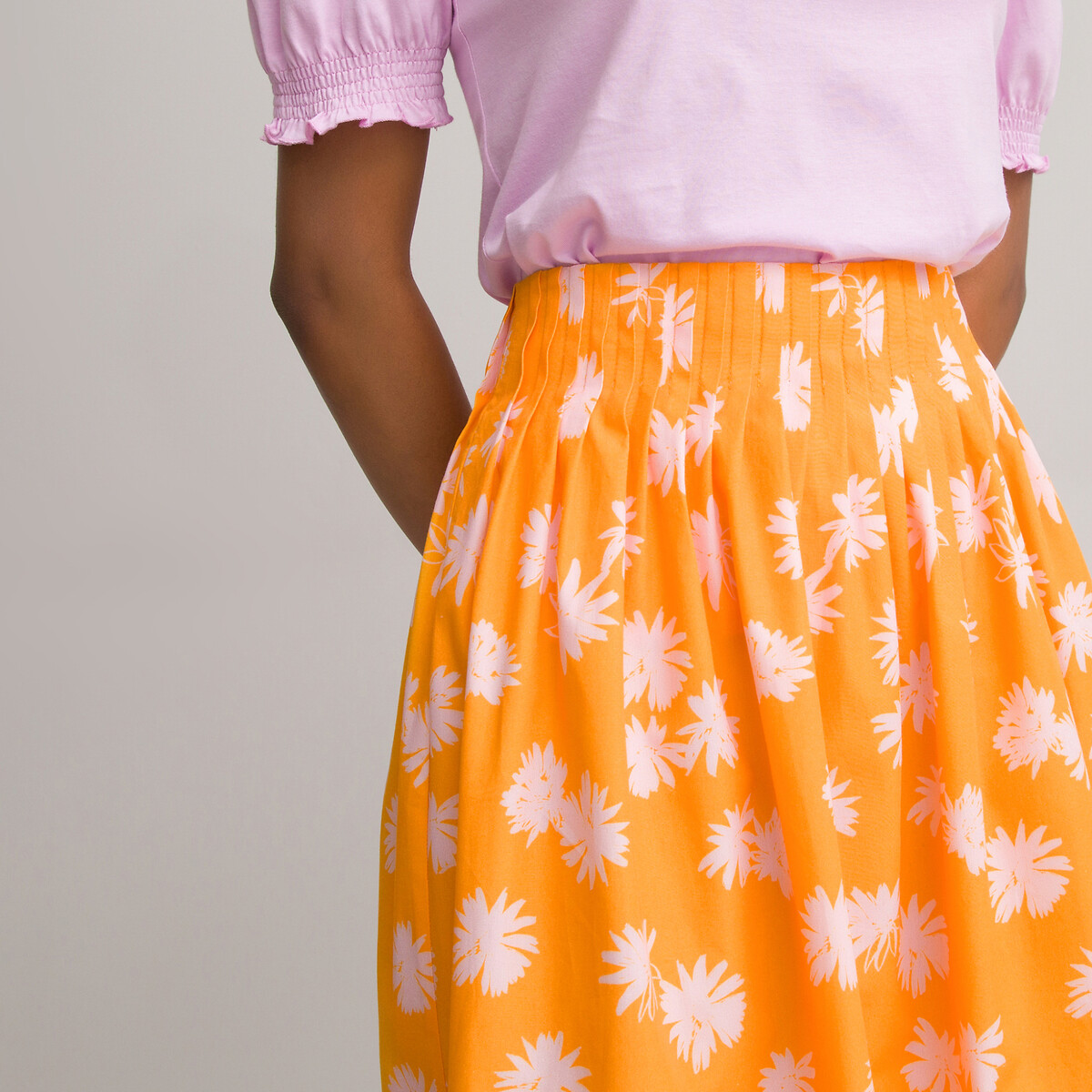 imprimé floral Jupe courte évasée La Redoute Femme Vêtements Jupes Jupes imprimées 