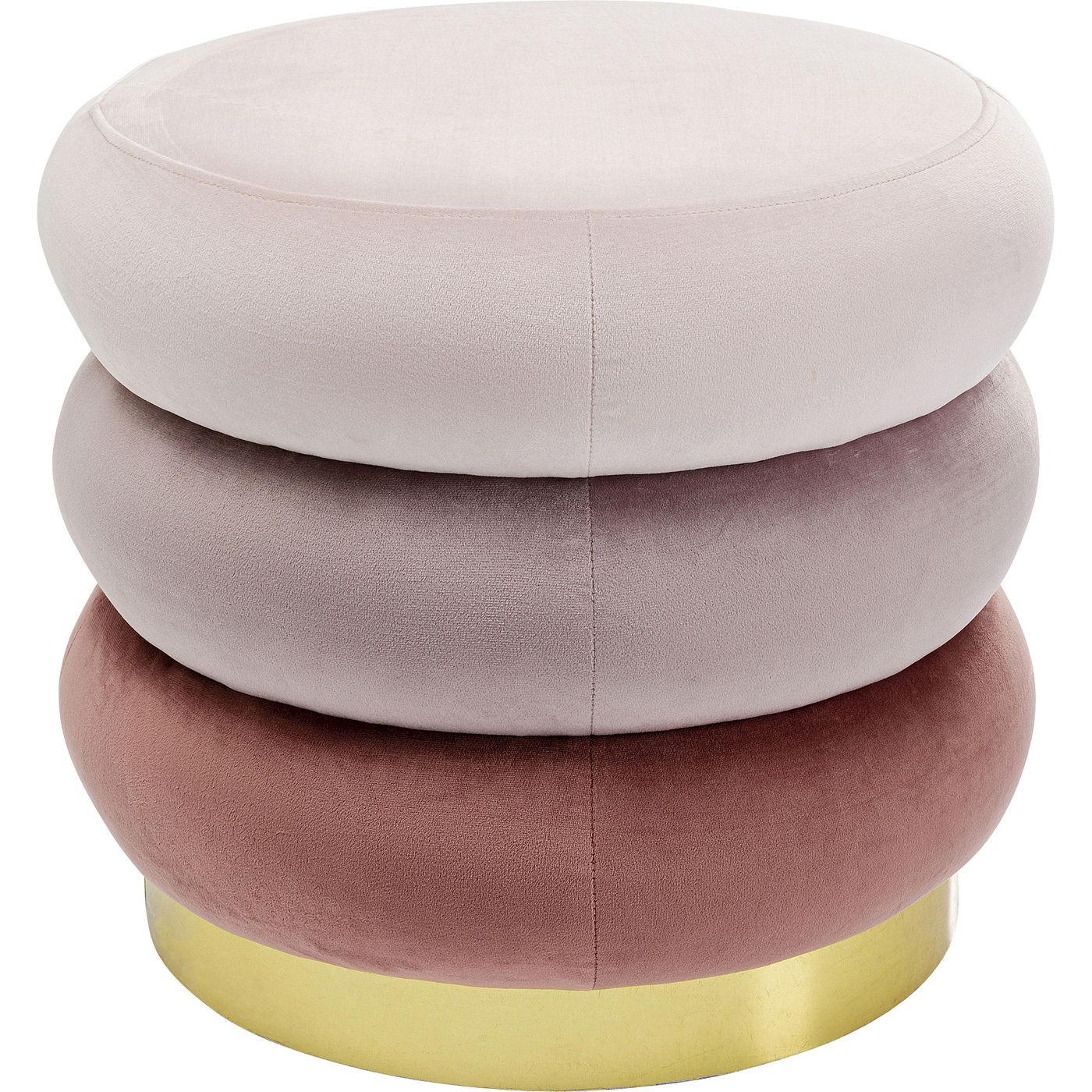 Tabouret en velours, SANDWICH, KARE DESIGN