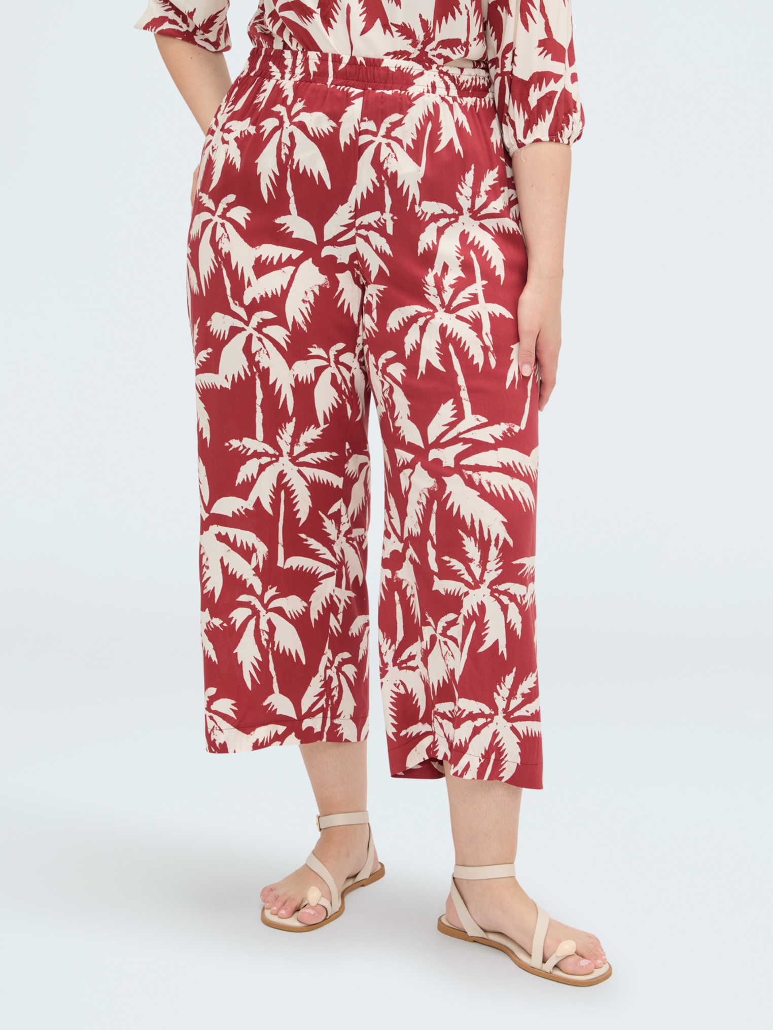 Pantalon court imprimé, FIORELLA RUBINO