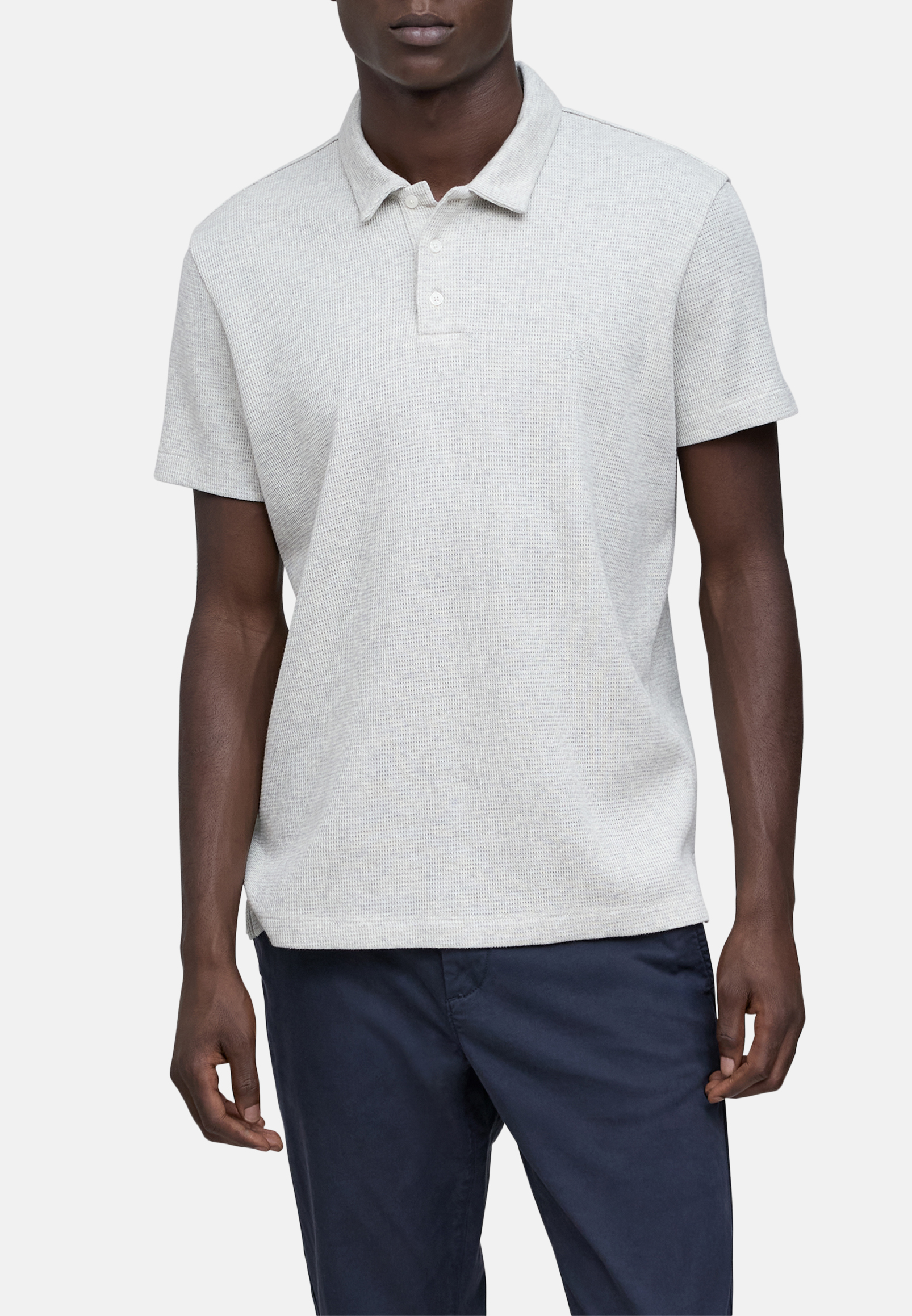 Polo coton bio maille nid d'abeille, IKKS