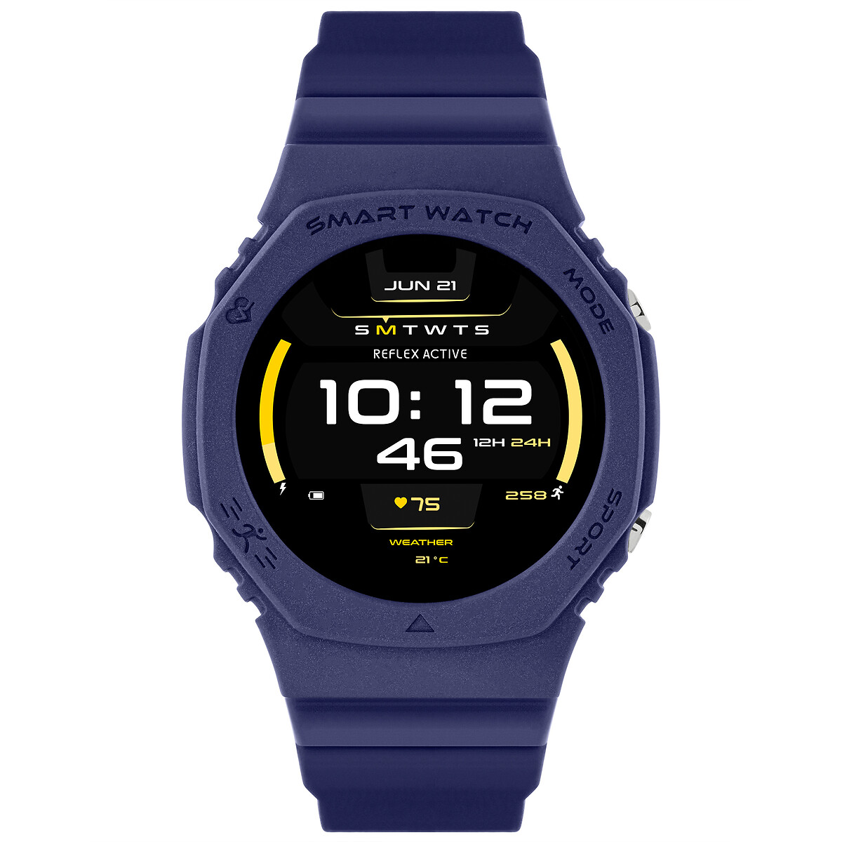 Reflex Active Series 12 Denim Strap Smart Watch | littlewoods.com