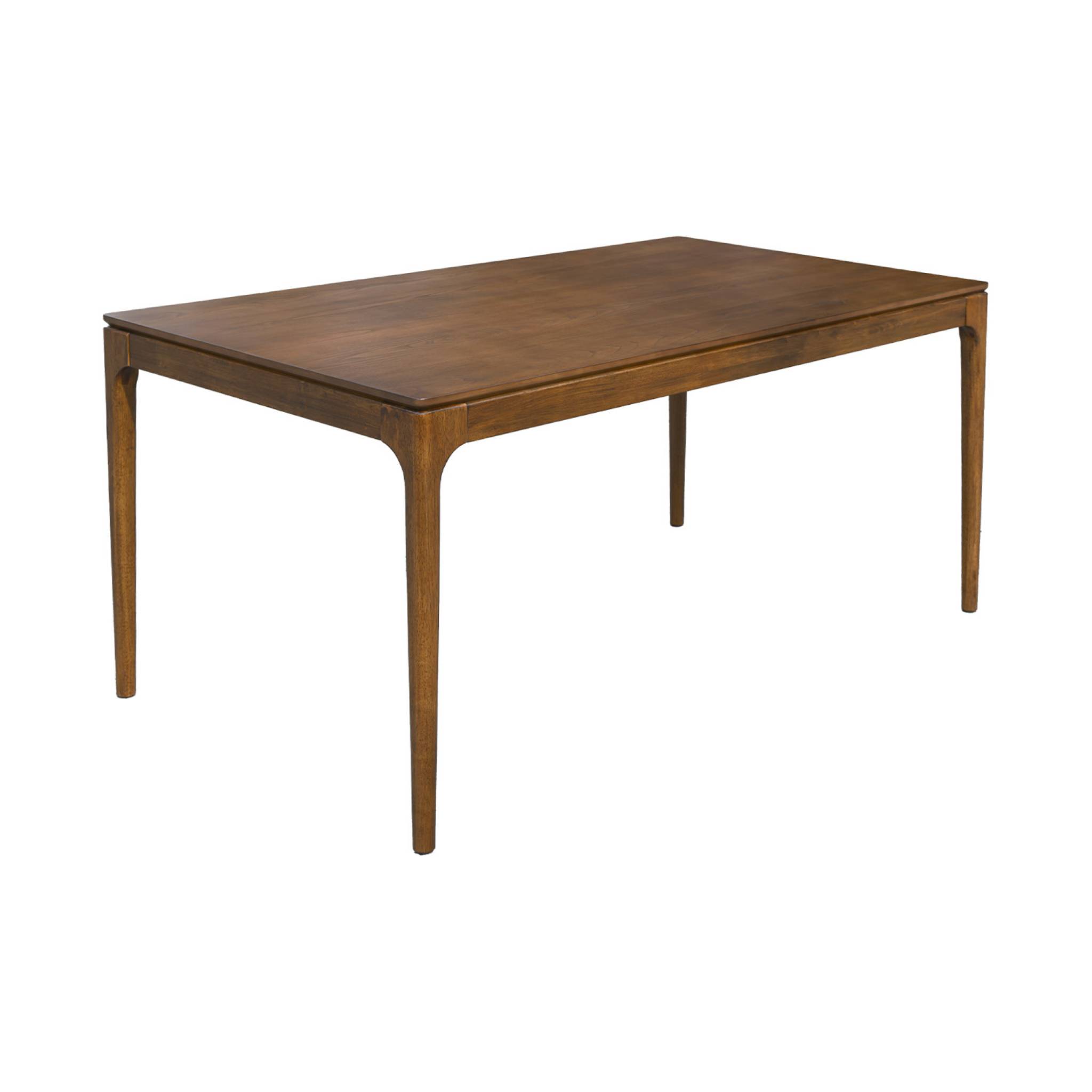 Table à manger rectangulaire bois d'hévéa et placage frêne 6 places ELENA, SWEEEK