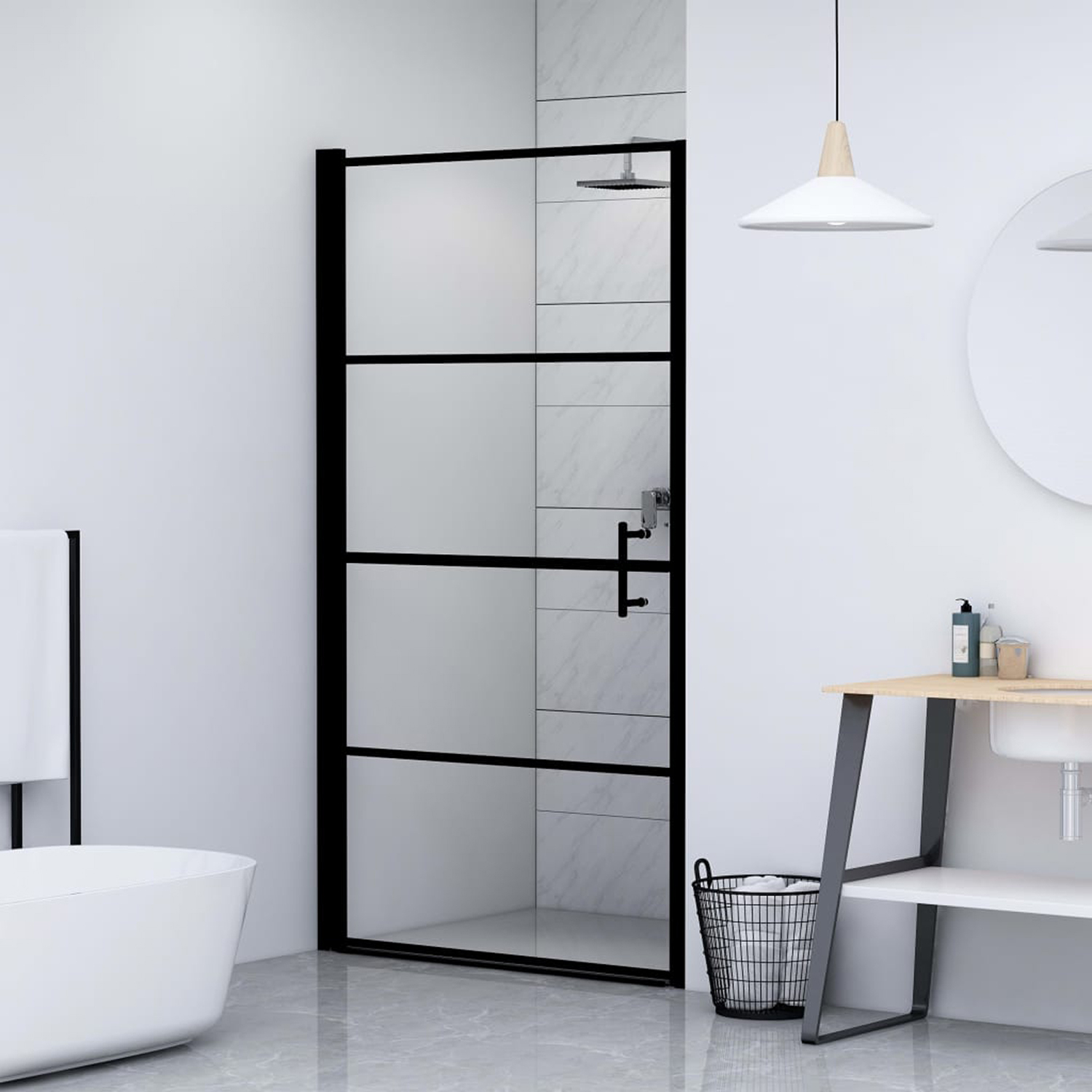 Porte de douche en verre trempé, HOME MAISON