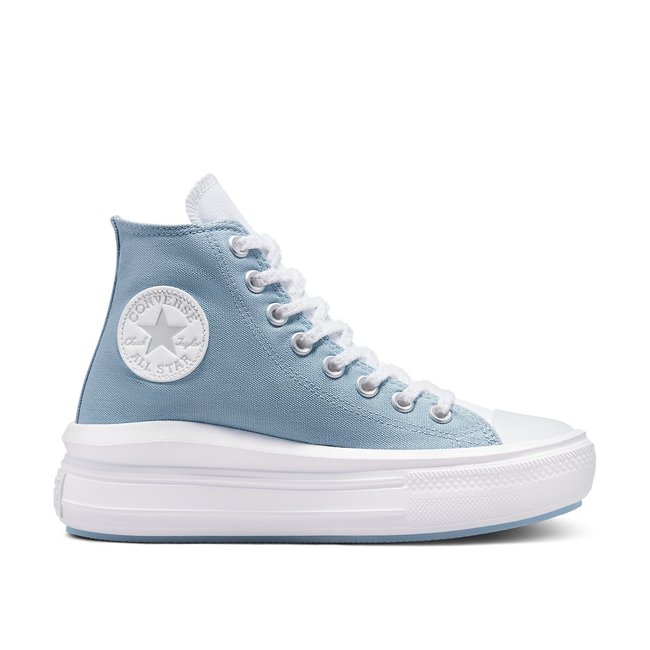 Chuck taylor all star move hi canvas high top trainers , blue, Converse |  La Redoute