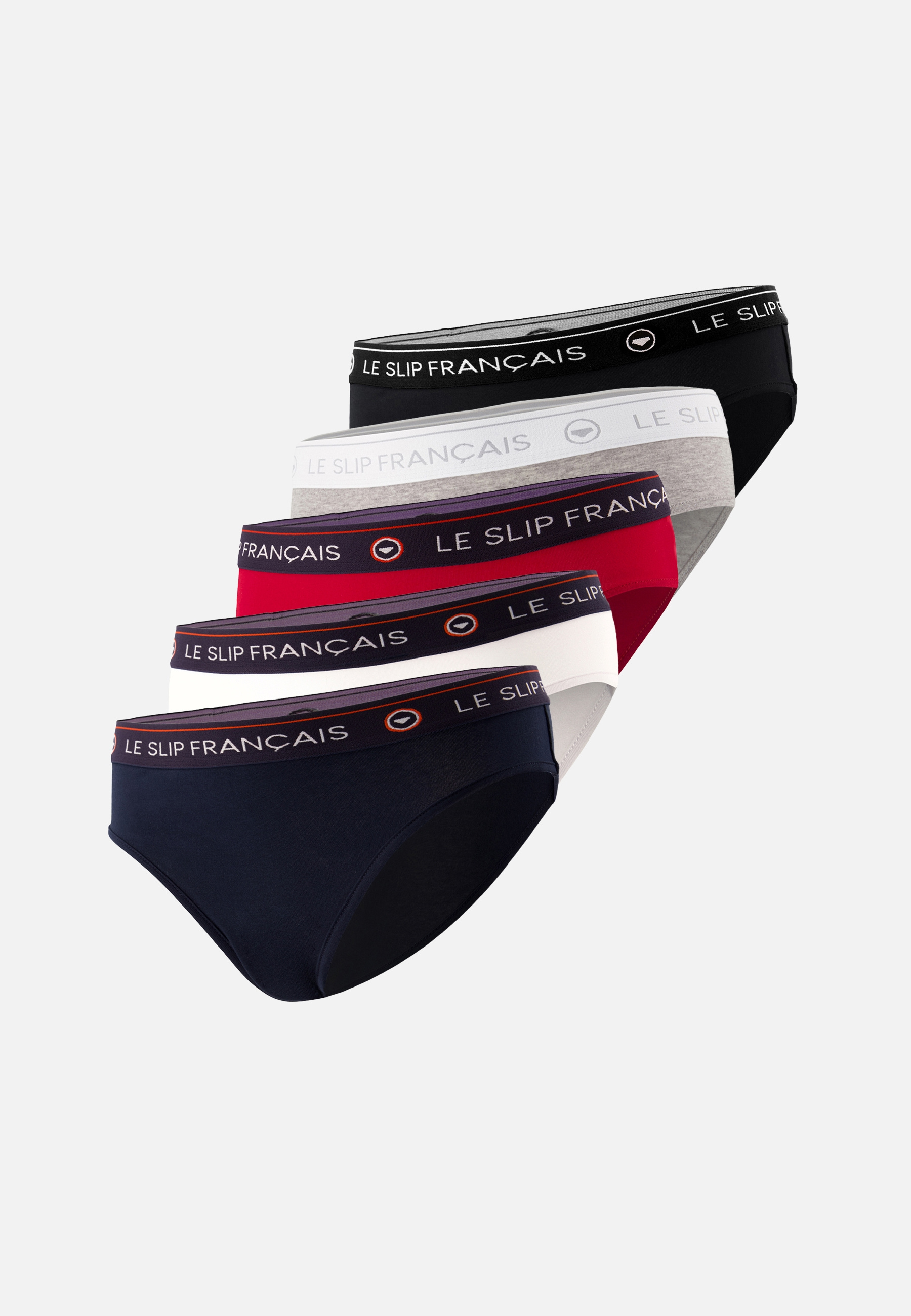 Lot de 5 culottes en coton Rieusecinco, LE SLIP FRANCAIS
