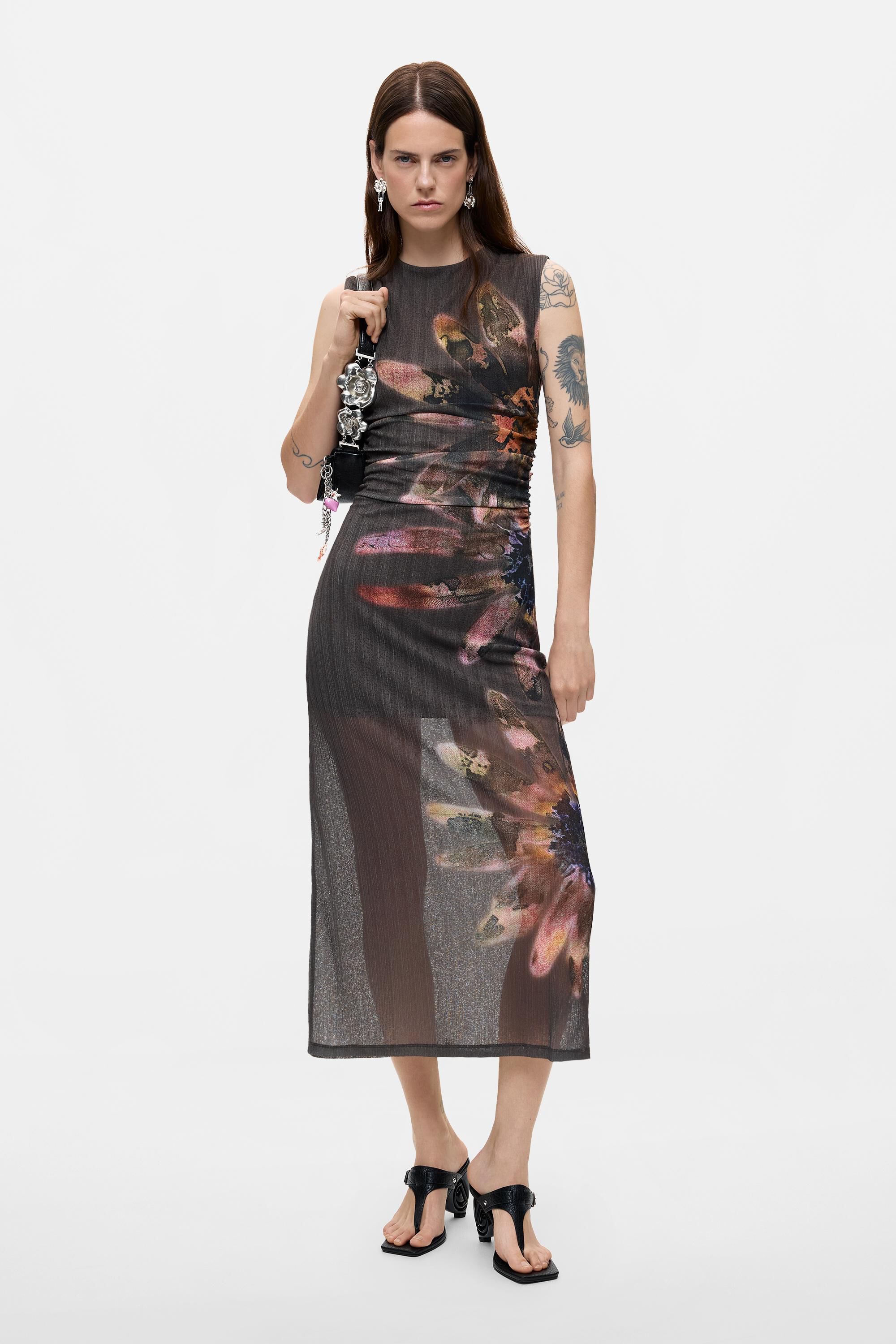 Robe imprimée à fleurs, DESIGUAL
