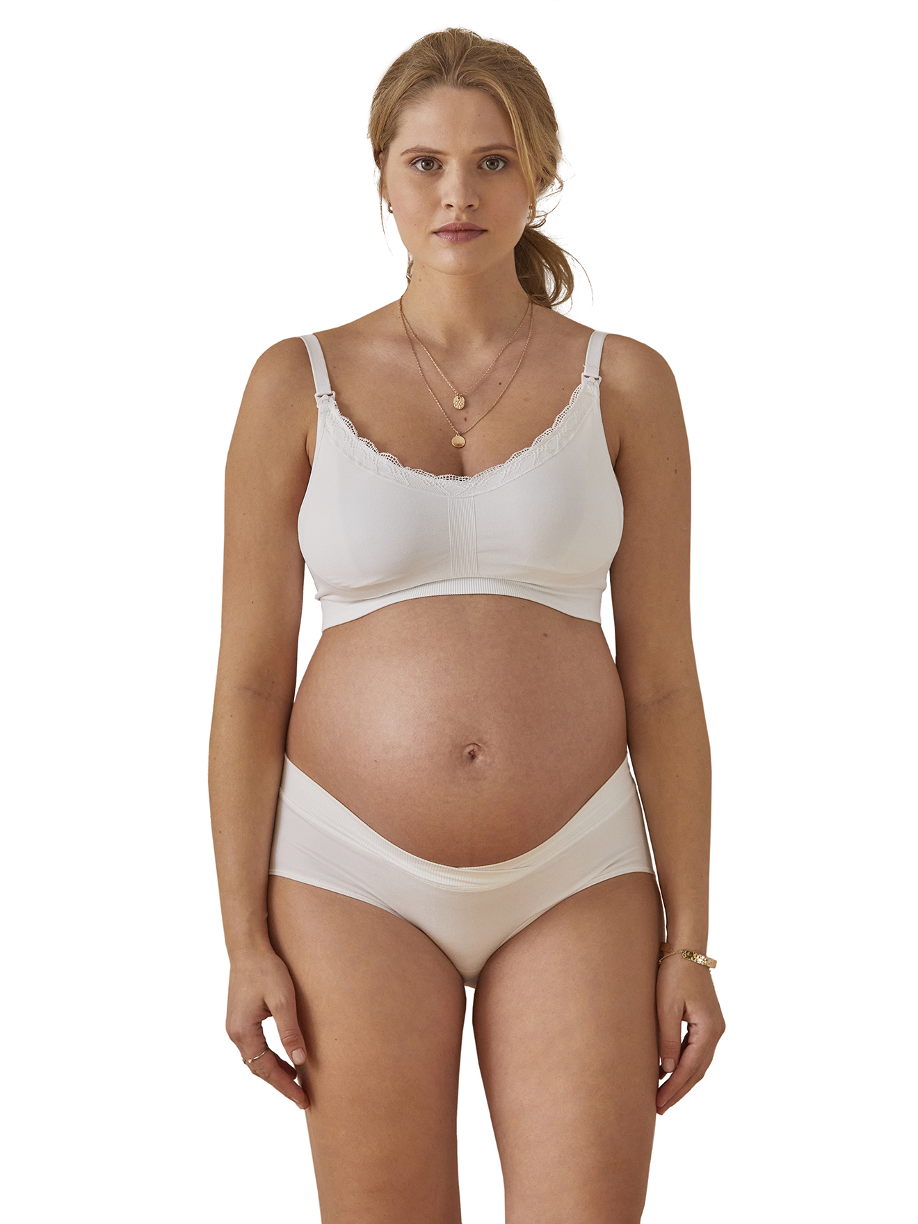 Brassière grossesse et allaitement détail dentelle, VERTBAUDET