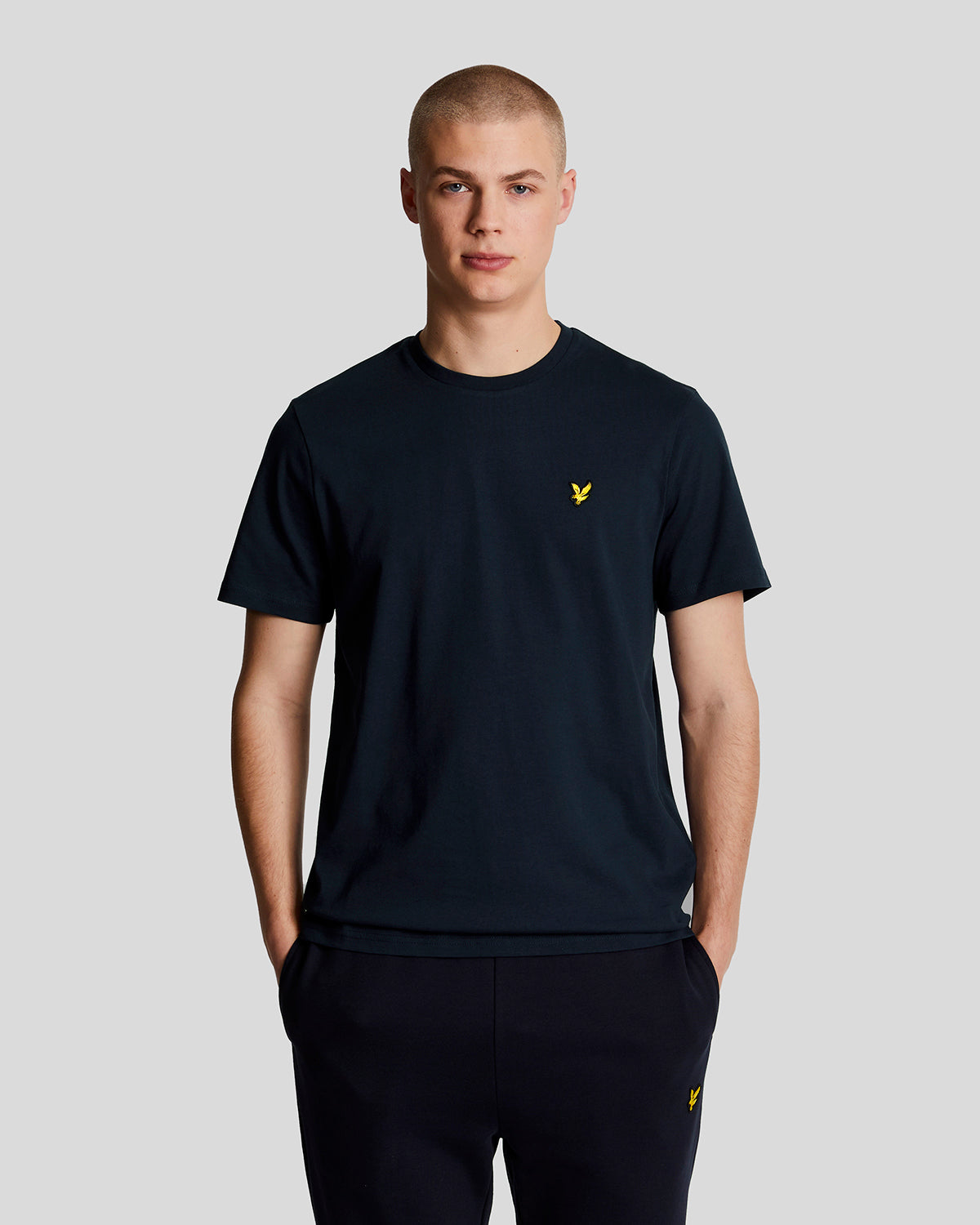 T-shirt en coton col rond, LYLE & SCOTT