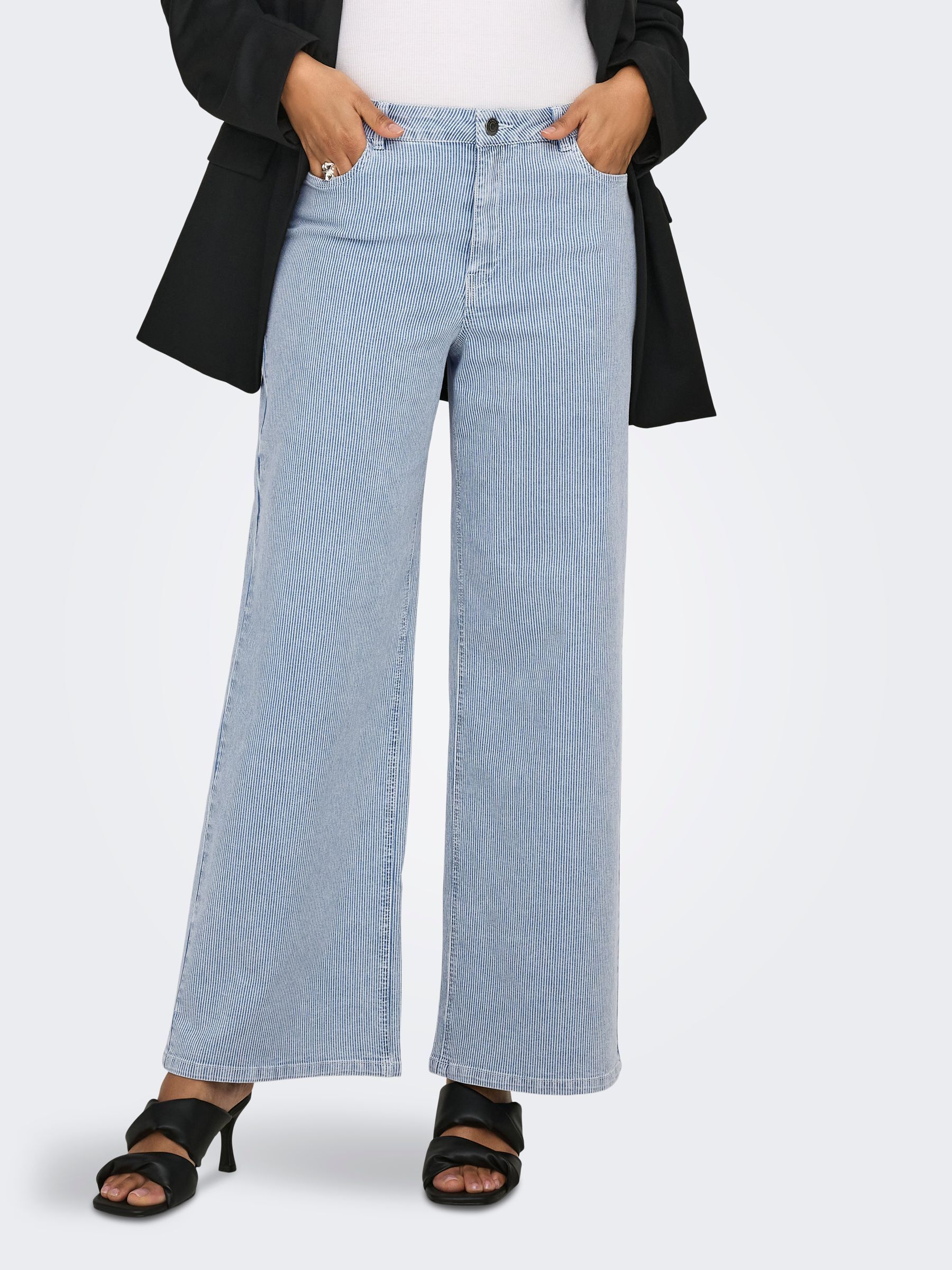 Pantalon À Jambe Large, ONLY