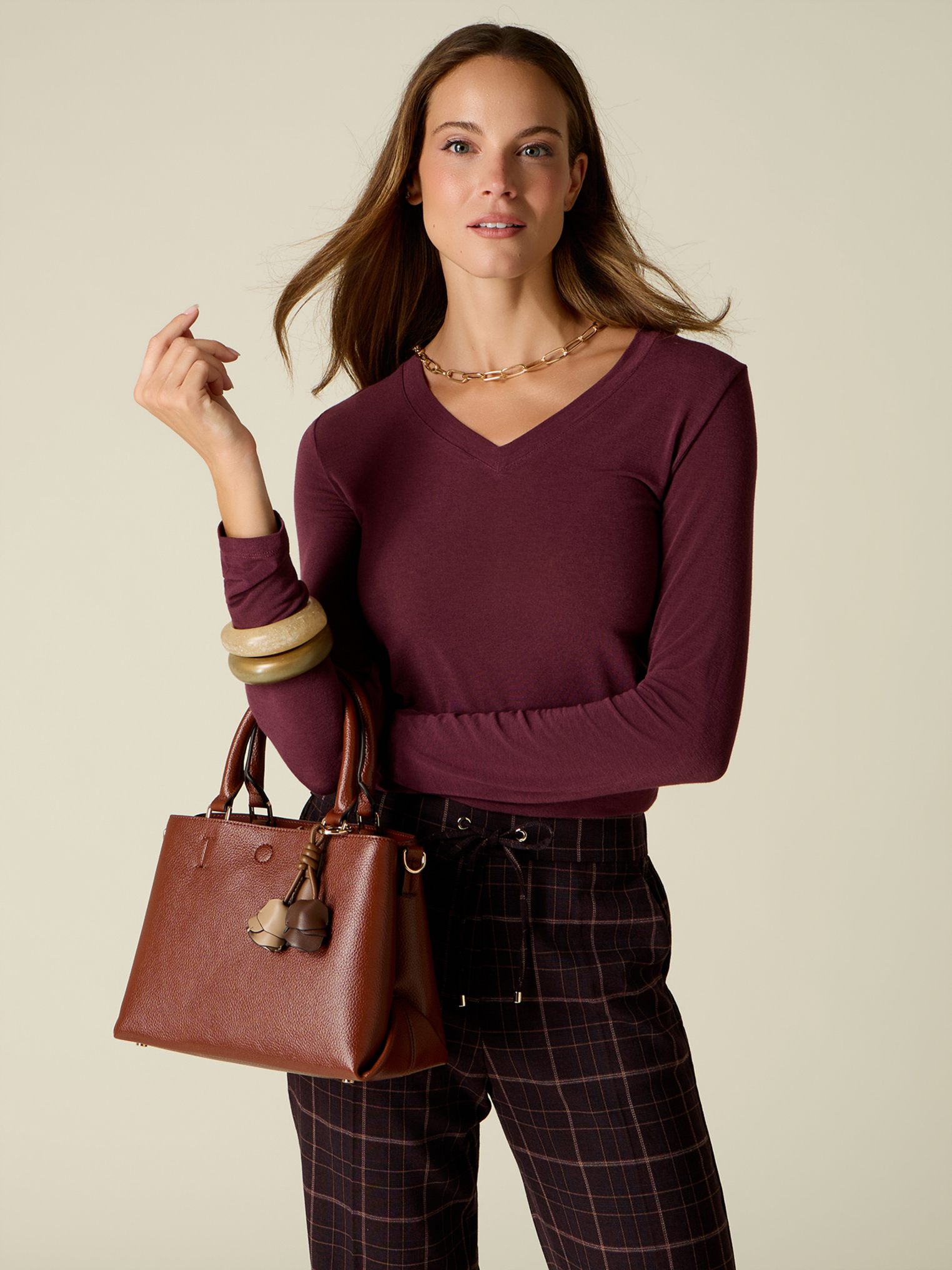 Sac à bandoulière avec charms floraux, OLTRE