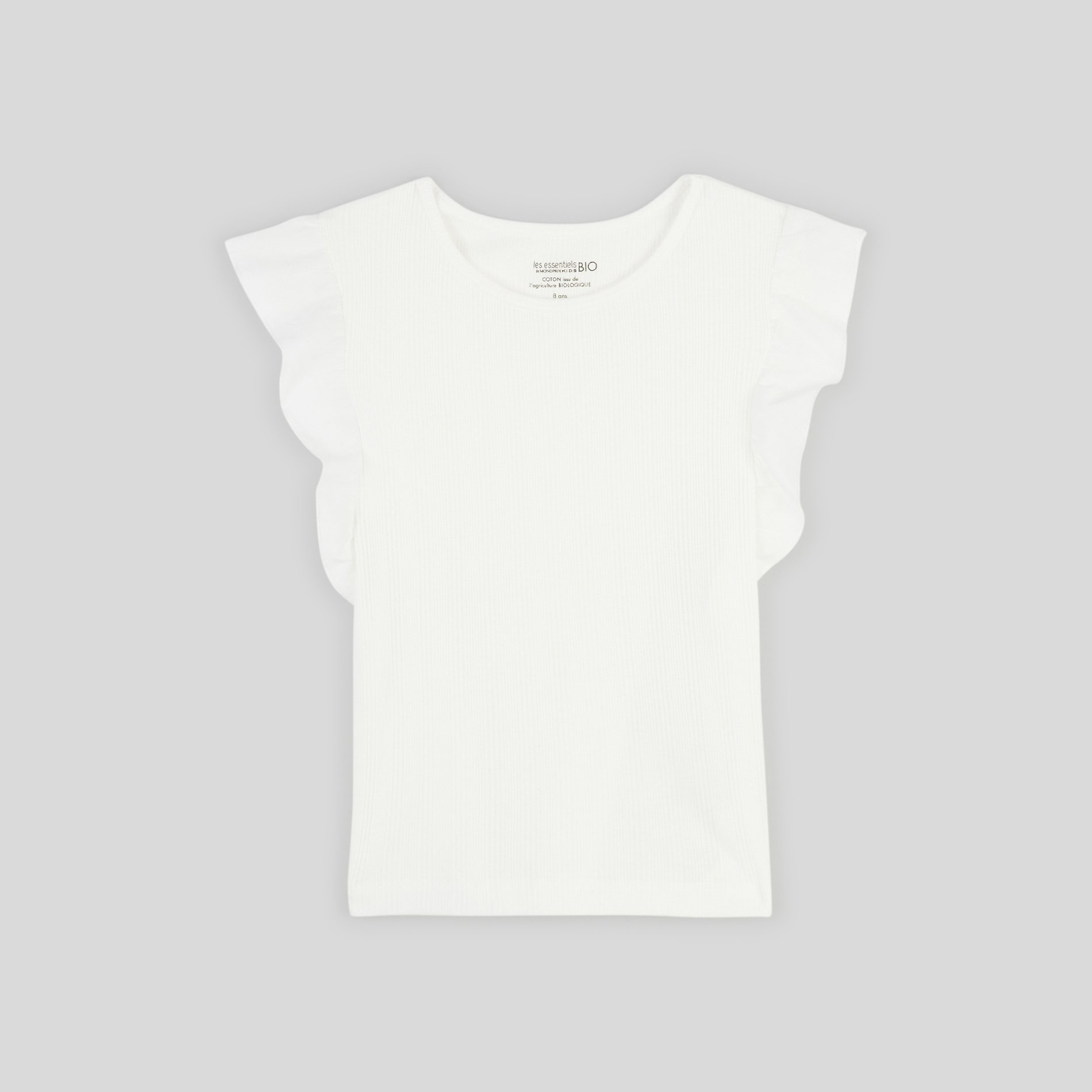 T-shirt manches courtes bimatière certifié Oekotex, MONOPRIX KIDS
