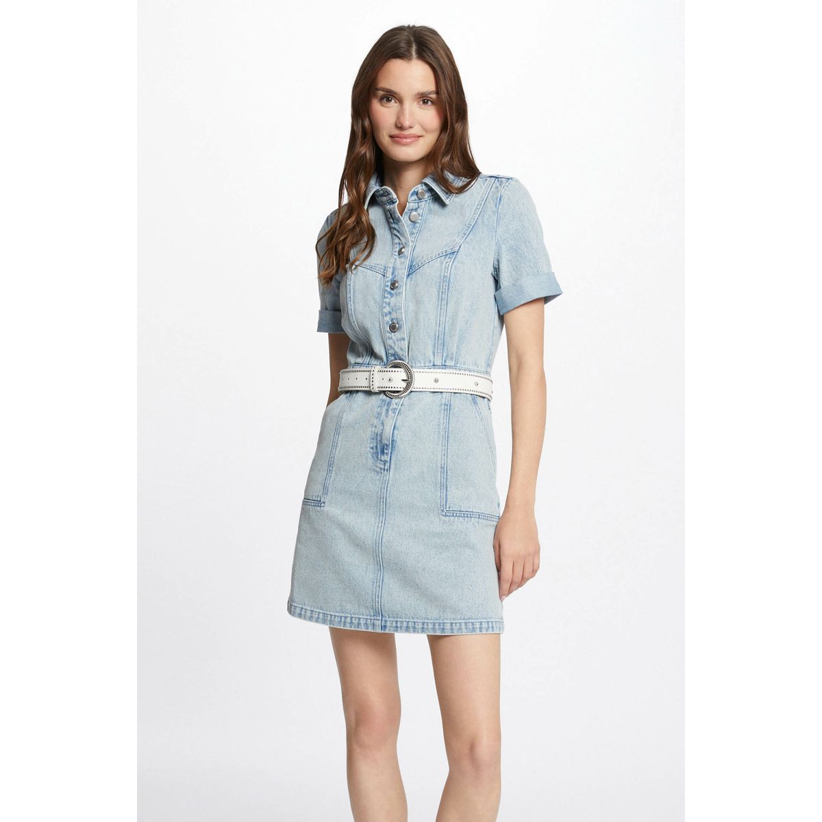 Robe en jean morgan sales