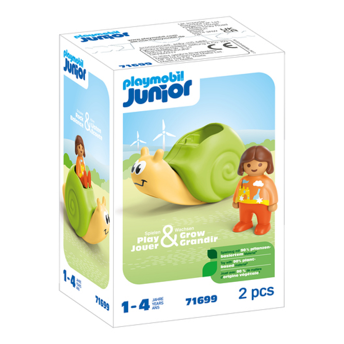 71699 Enfant avec escargot à bascule Junior, PLAYMOBIL