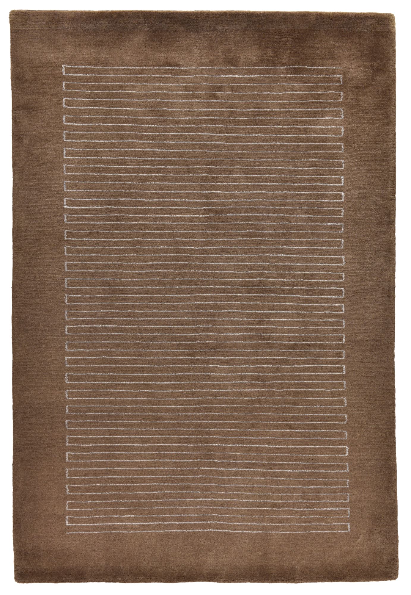 Tapis salon Tibet Loft noué main laine soie, THEKO
