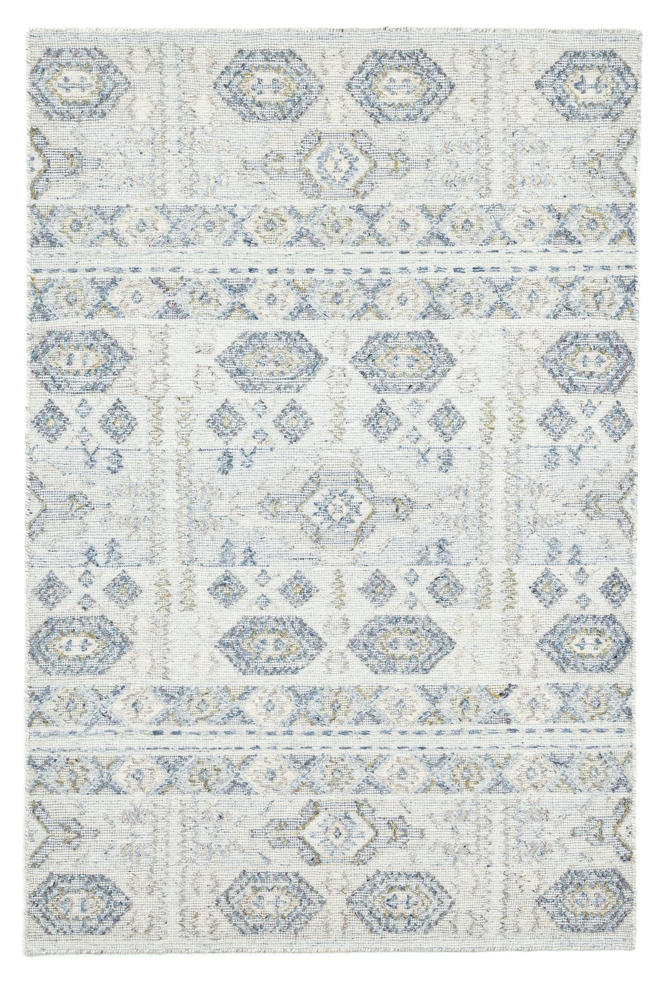 Tapis salon Zilch tissé main, laine et coton, THEKO