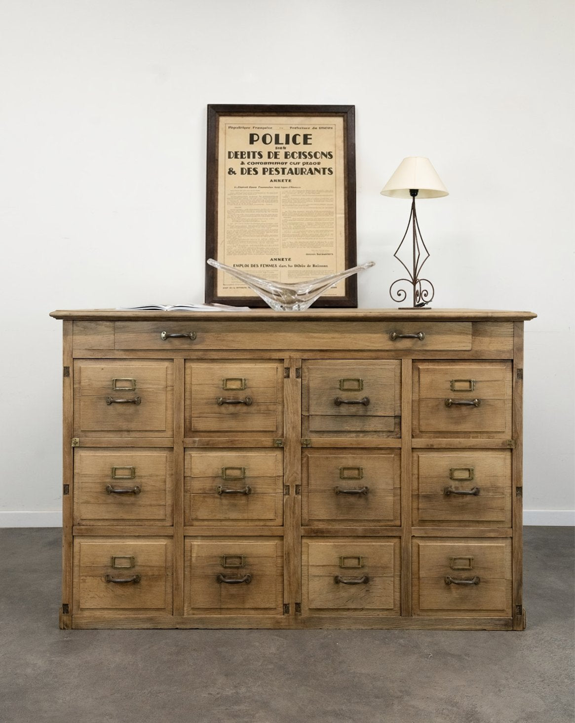 Grand meuble de métier à tiroirs Fernand N°384 - Bon état, DEBONGOUT
