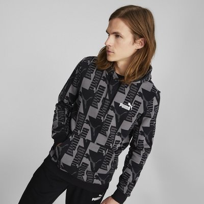 AOP Power Hoodie with Logo Print in Cotton Mix PUMA
