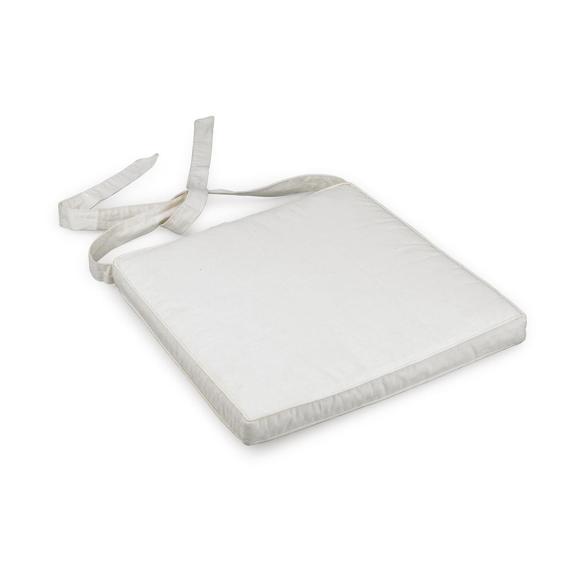 Coussin Polyester Blanc 45x42x6cm, DECORATION D’AUTREFOIS