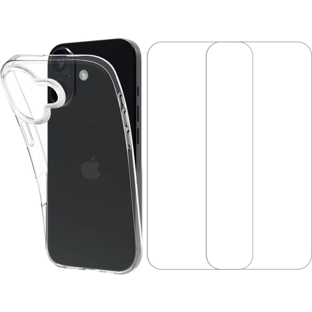 Pack iPhone 17 coque + verre trempé X2, ESSENTIEL B
