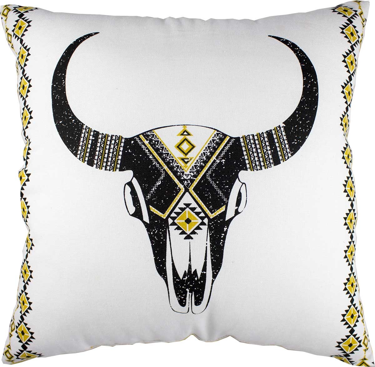 Coussin Imprimé "Tête de Buffle", HOME MAISON