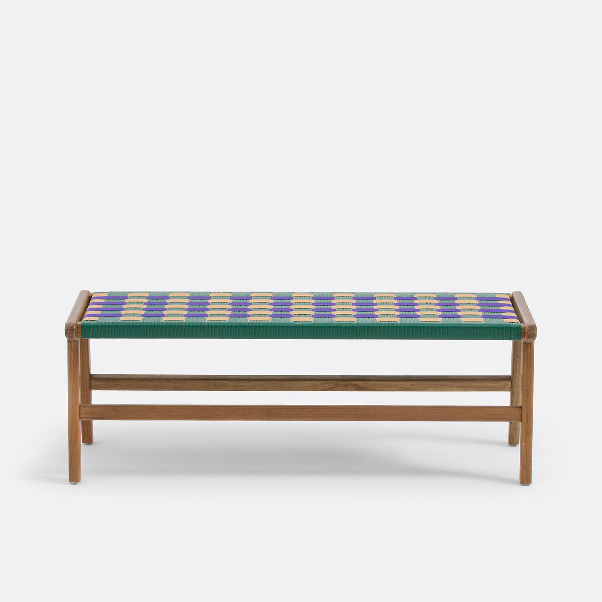 Teak and Resin Outdoor Bench Bianca