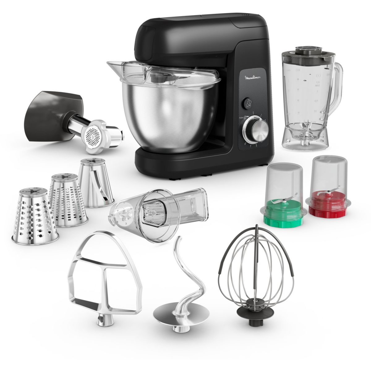 Robot pâtissier Bake Partner noir QA525810, MOULINEX