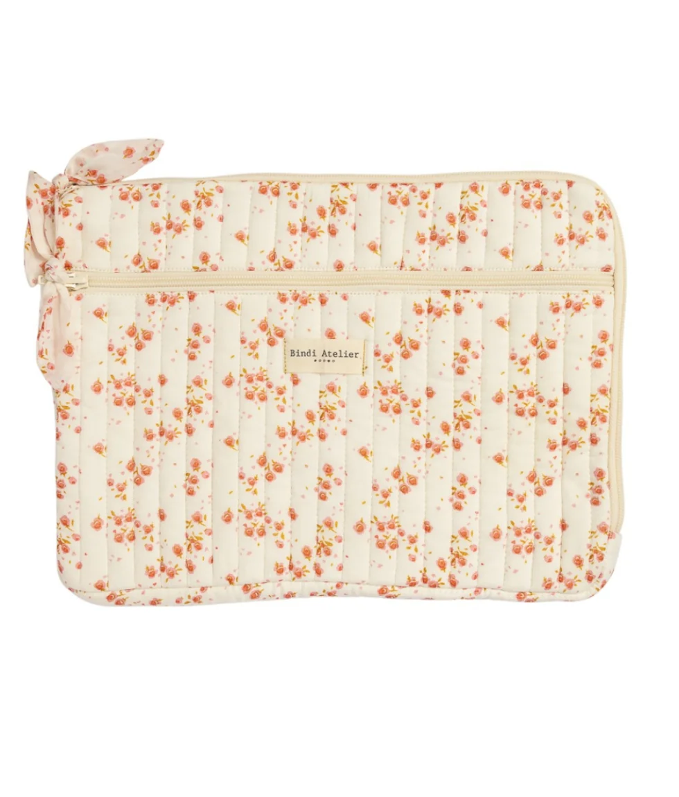 Pochette d'ordinateur en coton 15" Itsi, BINDI ATELIER