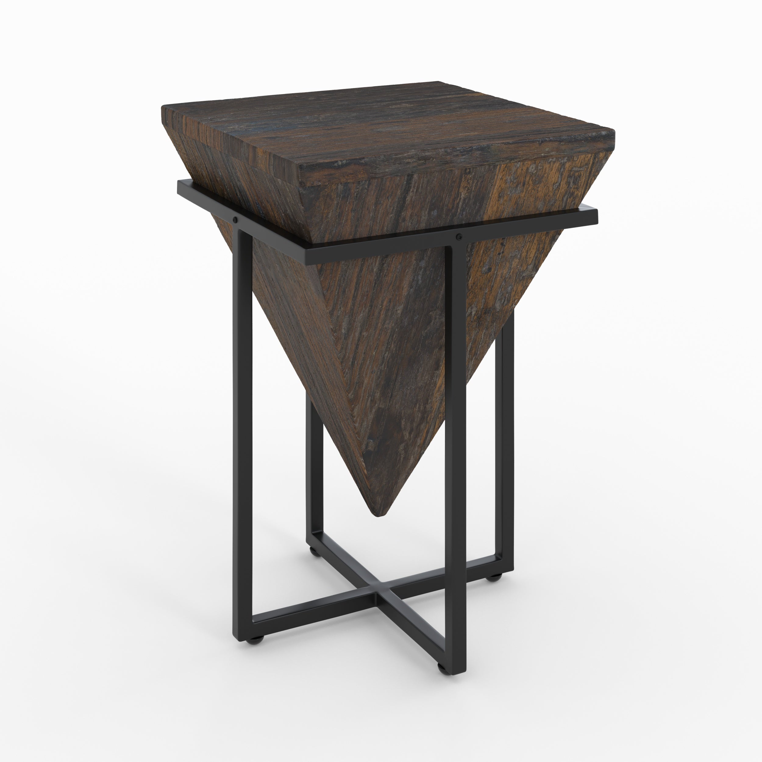 Petite table d'appoint en bois et métal - SHANGHAI, MAISON PAVANE
