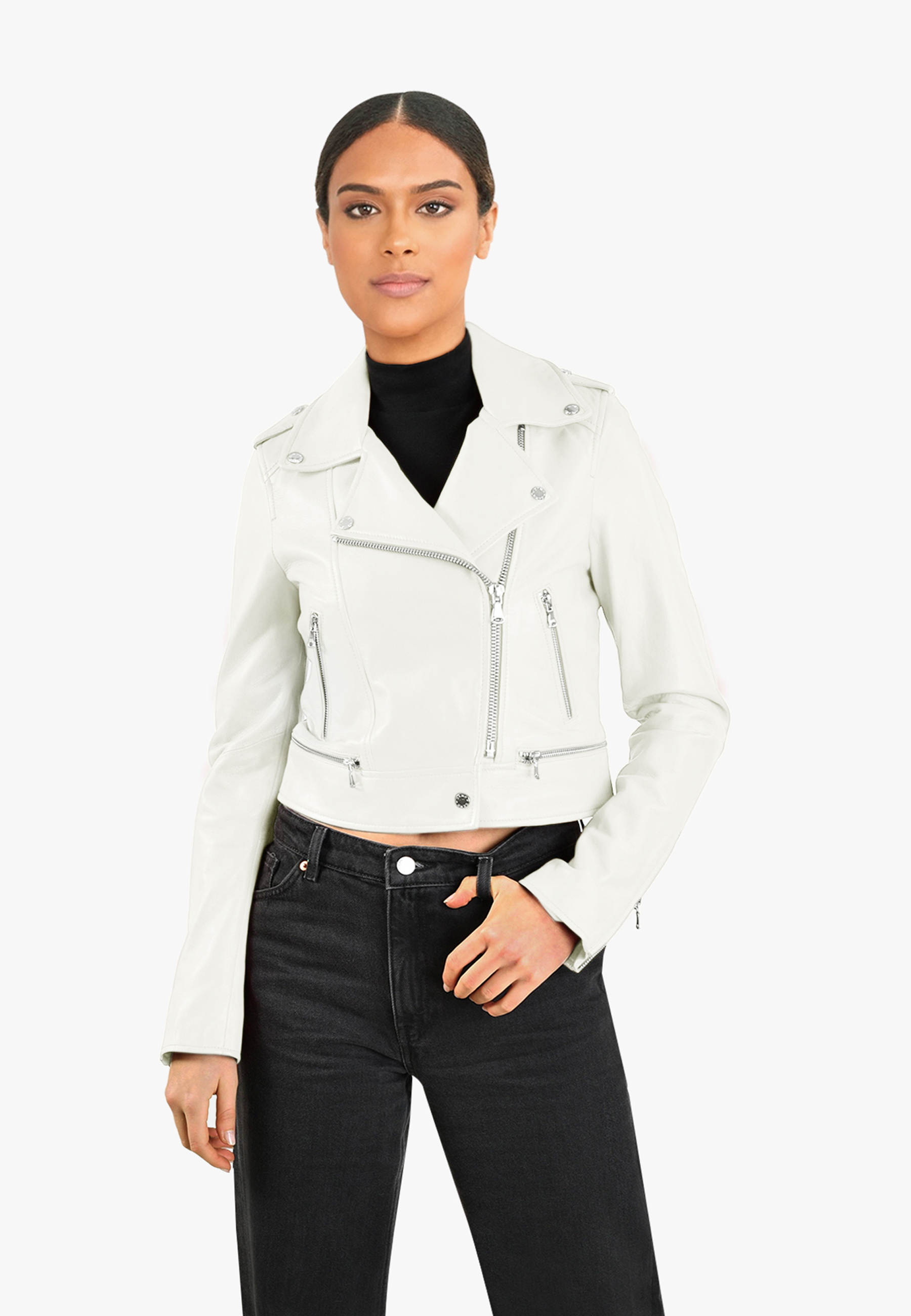 Blouson Court Style Perfecto Yoko, OAKWOOD