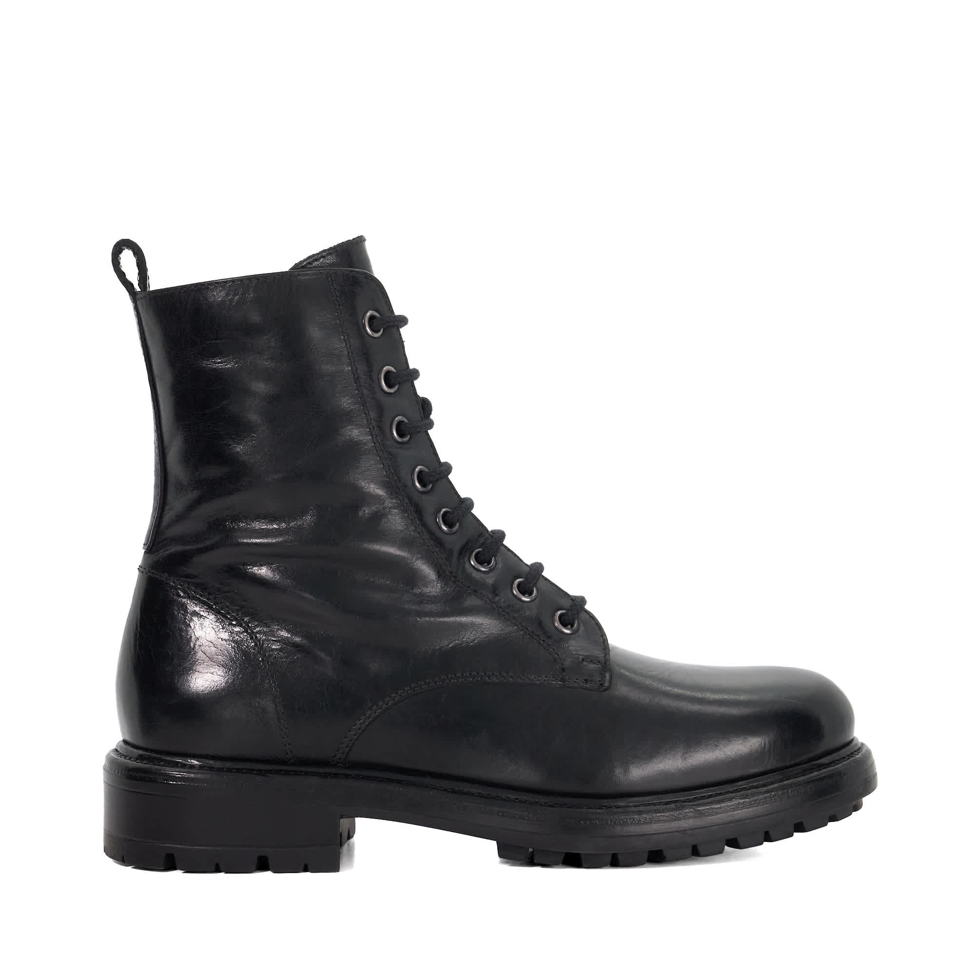 Bottines à lacets en cuir - PATLEY, DUNE LONDON