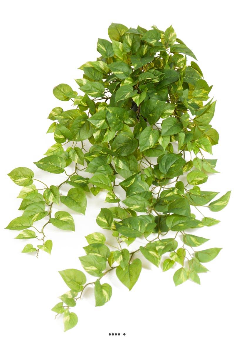 Pothos artificiel retombant en pot, L 100 c, ARTIFICIELLES