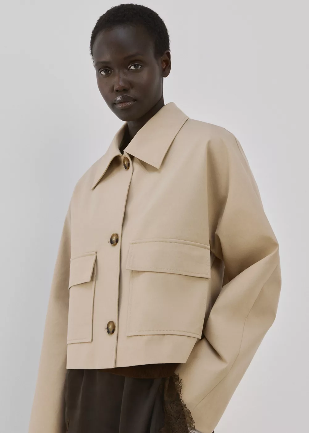 Veste en coton poches, MANGO