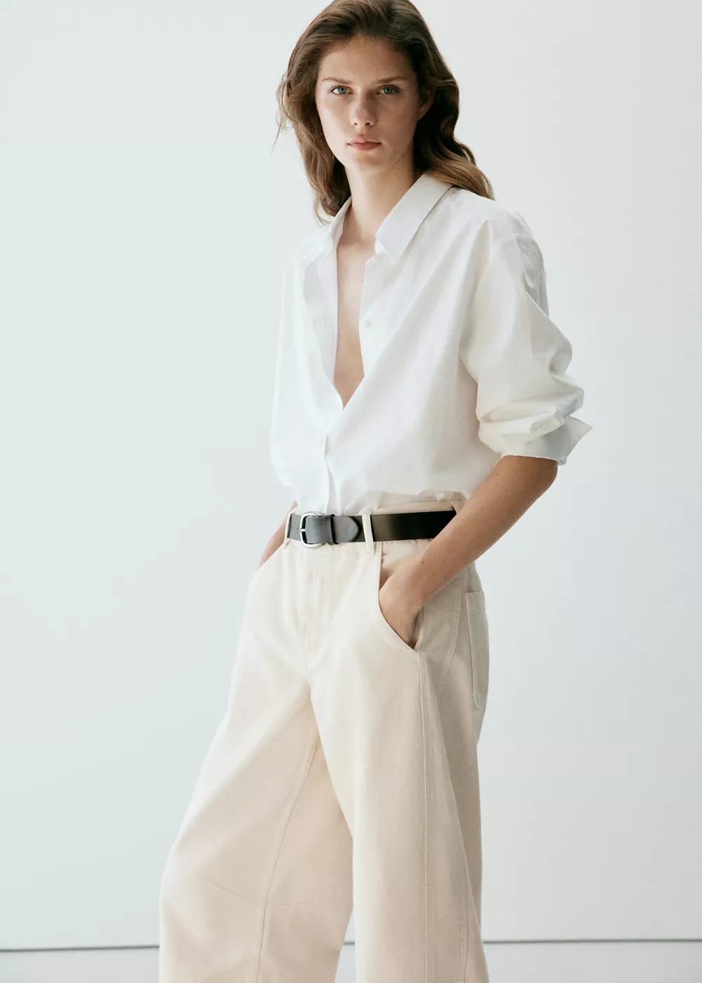 Jean balloon taille normale, MANGO