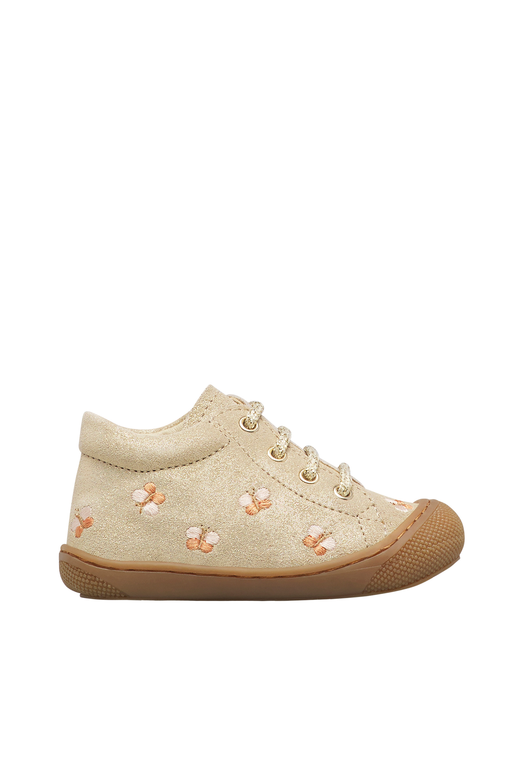 Chaussures premiers pas en suède COCOON EMBR.BUTTERFLY, NATURINO