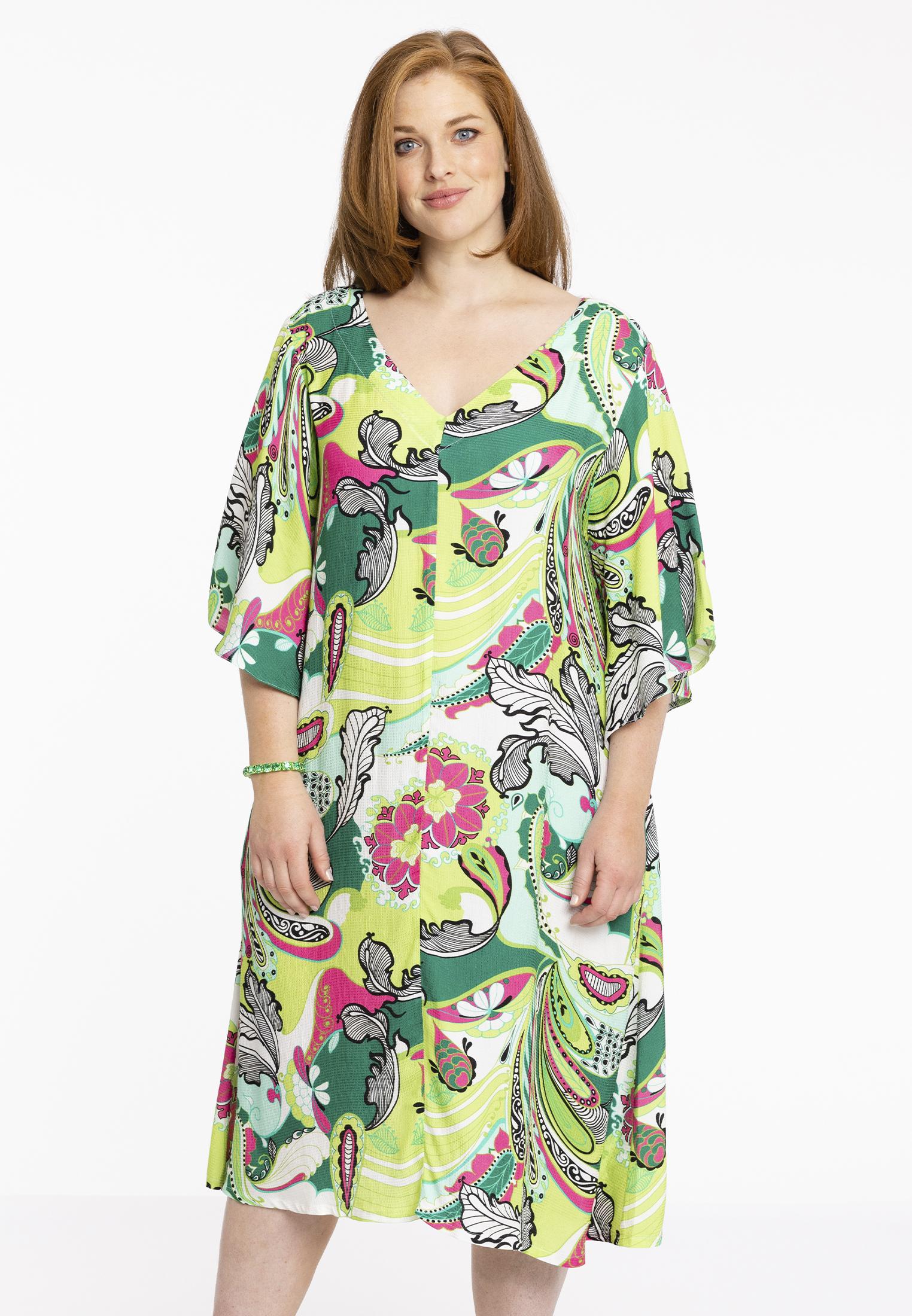 Robe manches larges, YOEK